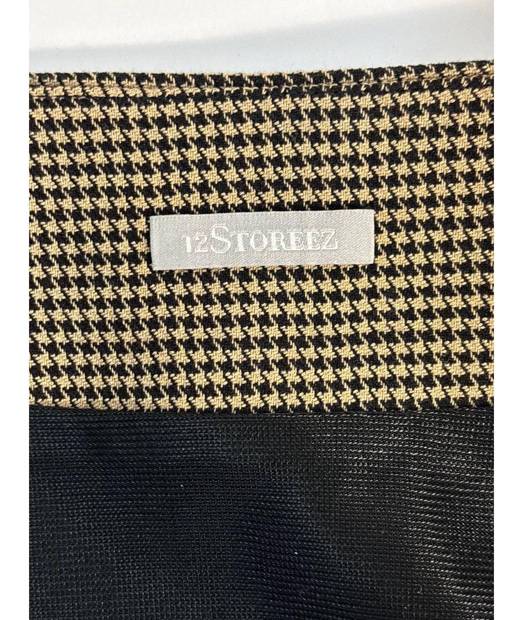 12 STOREEZ Коричневая юбка миди, фото 3