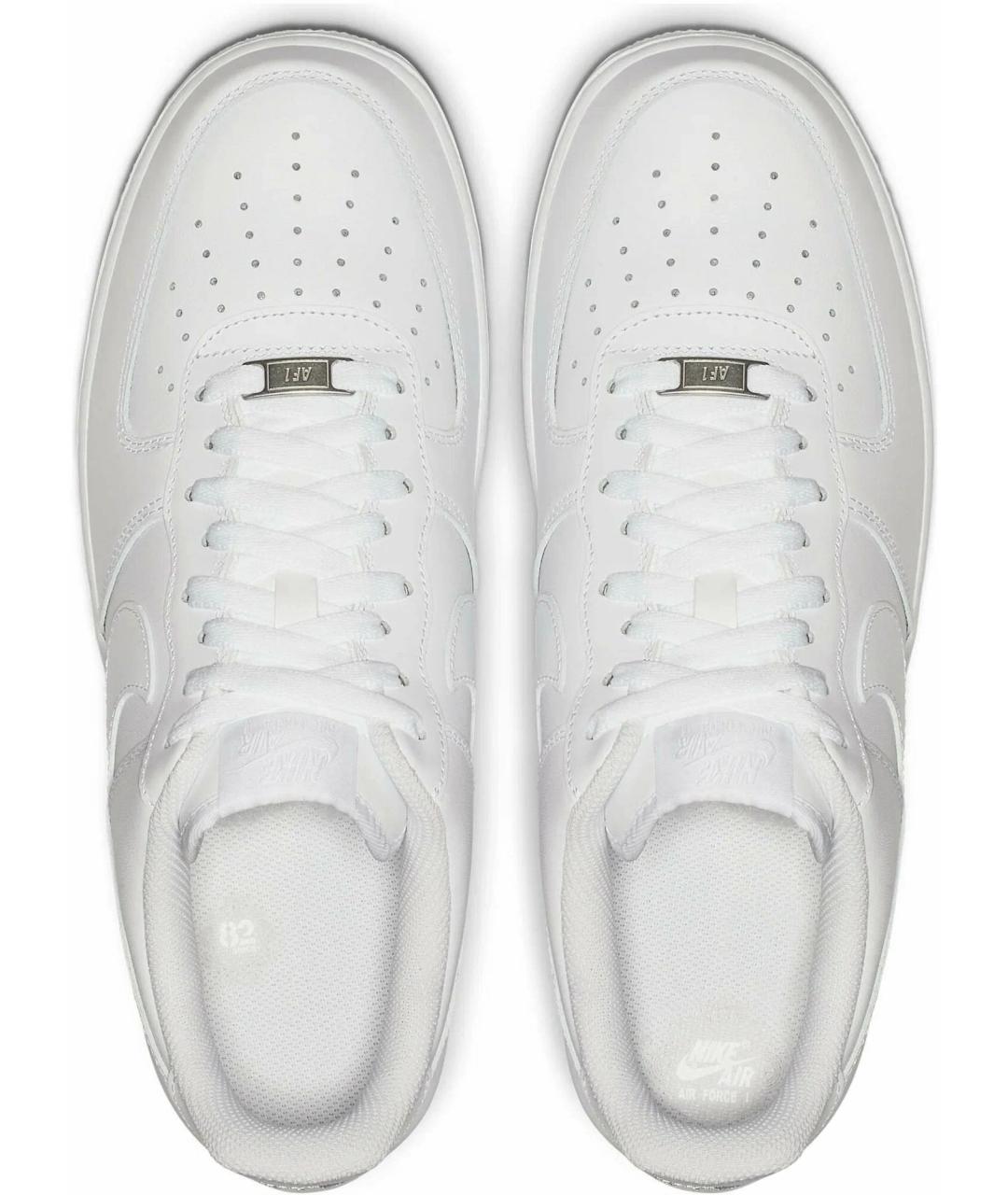 NIKE Белые кожаные низкие кроссовки / кеды, фото 3