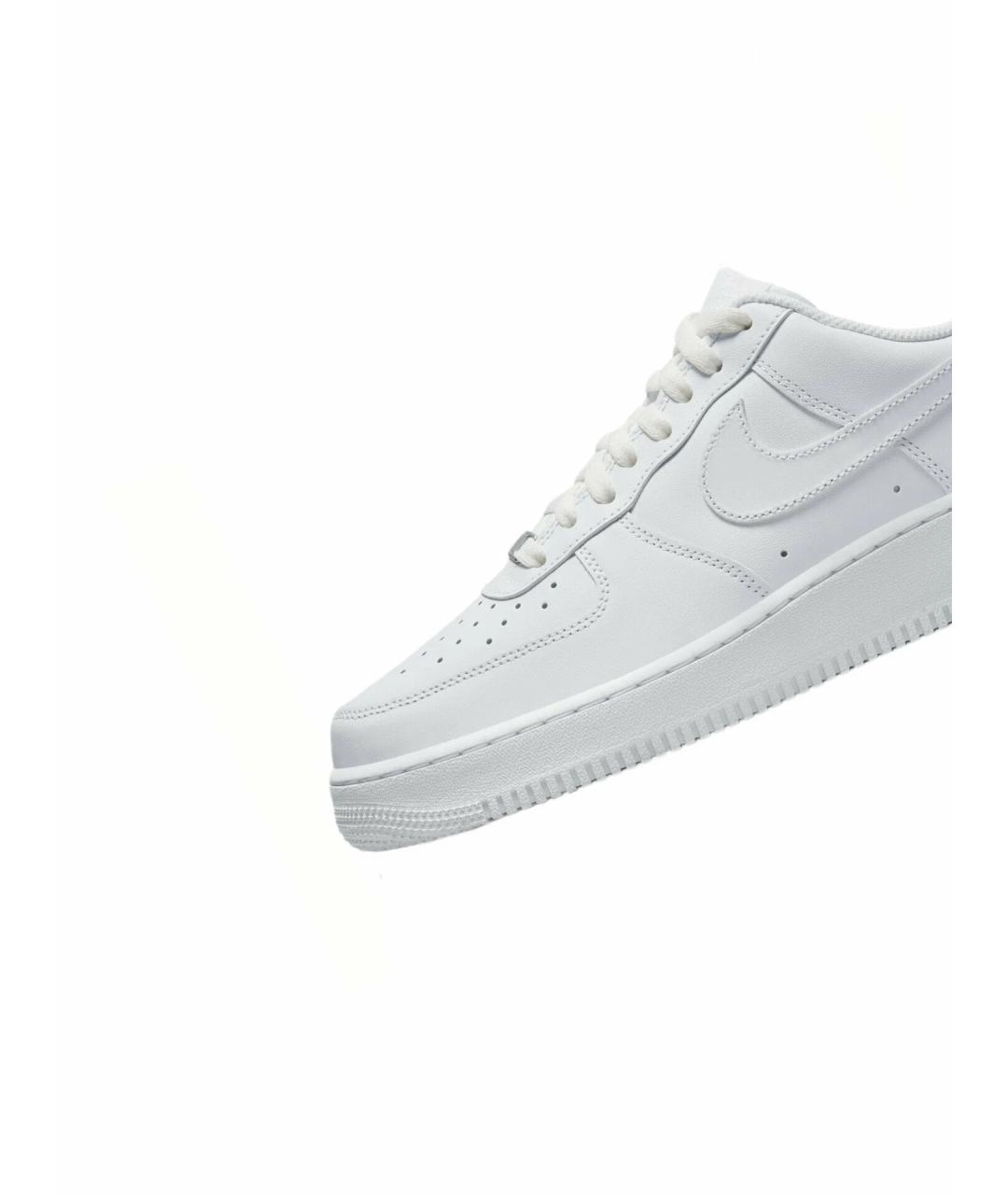 NIKE Белые кожаные низкие кроссовки / кеды, фото 6