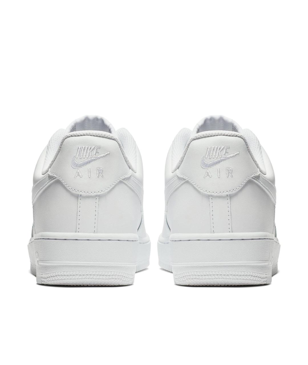 NIKE Белые кожаные низкие кроссовки / кеды, фото 4