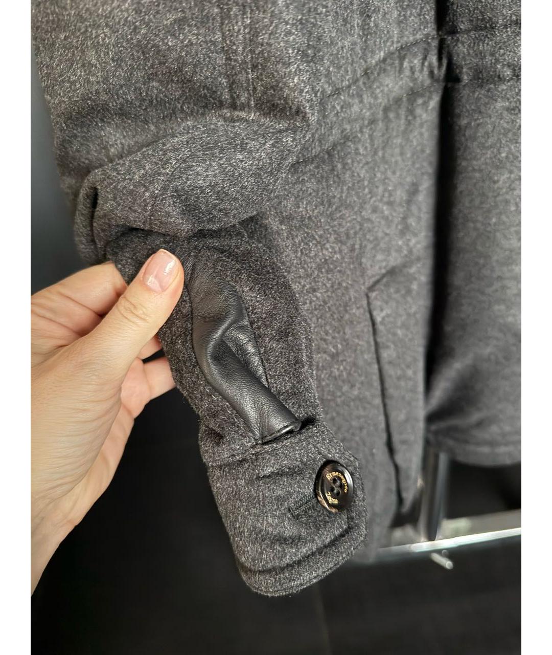 ERMENEGILDO ZEGNA XXX Серый пуховик, фото 7