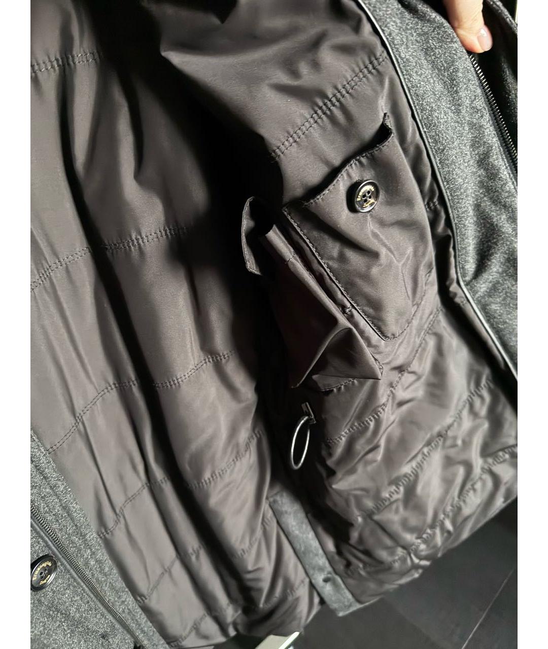 ERMENEGILDO ZEGNA XXX Серый пуховик, фото 8