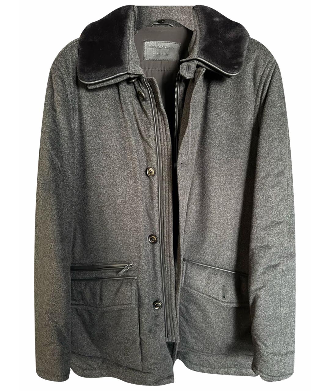 ERMENEGILDO ZEGNA XXX Серый пуховик, фото 1