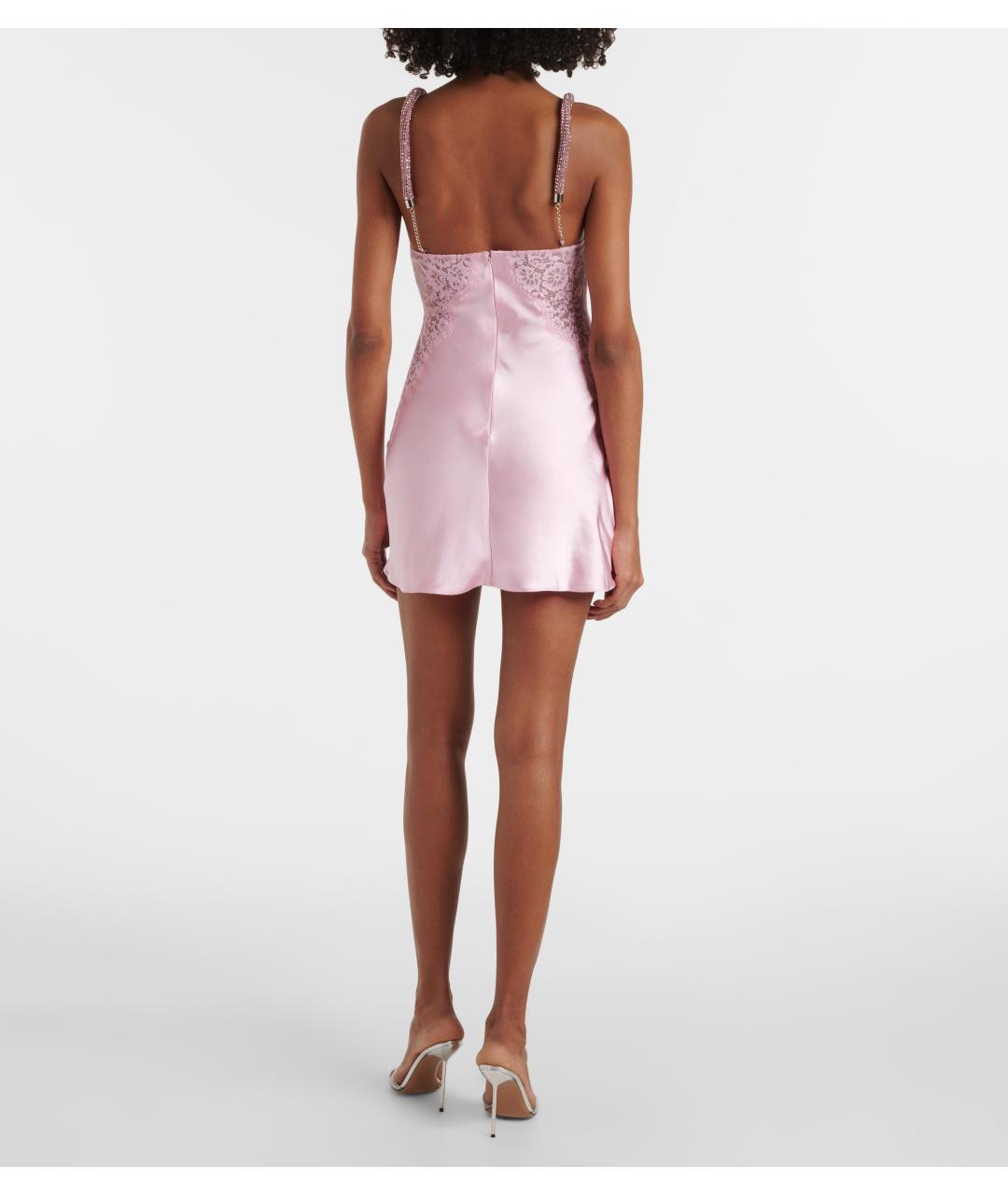 SELF-PORTRAIT Розовое полиэстеровое коктейльное платье, фото 3
