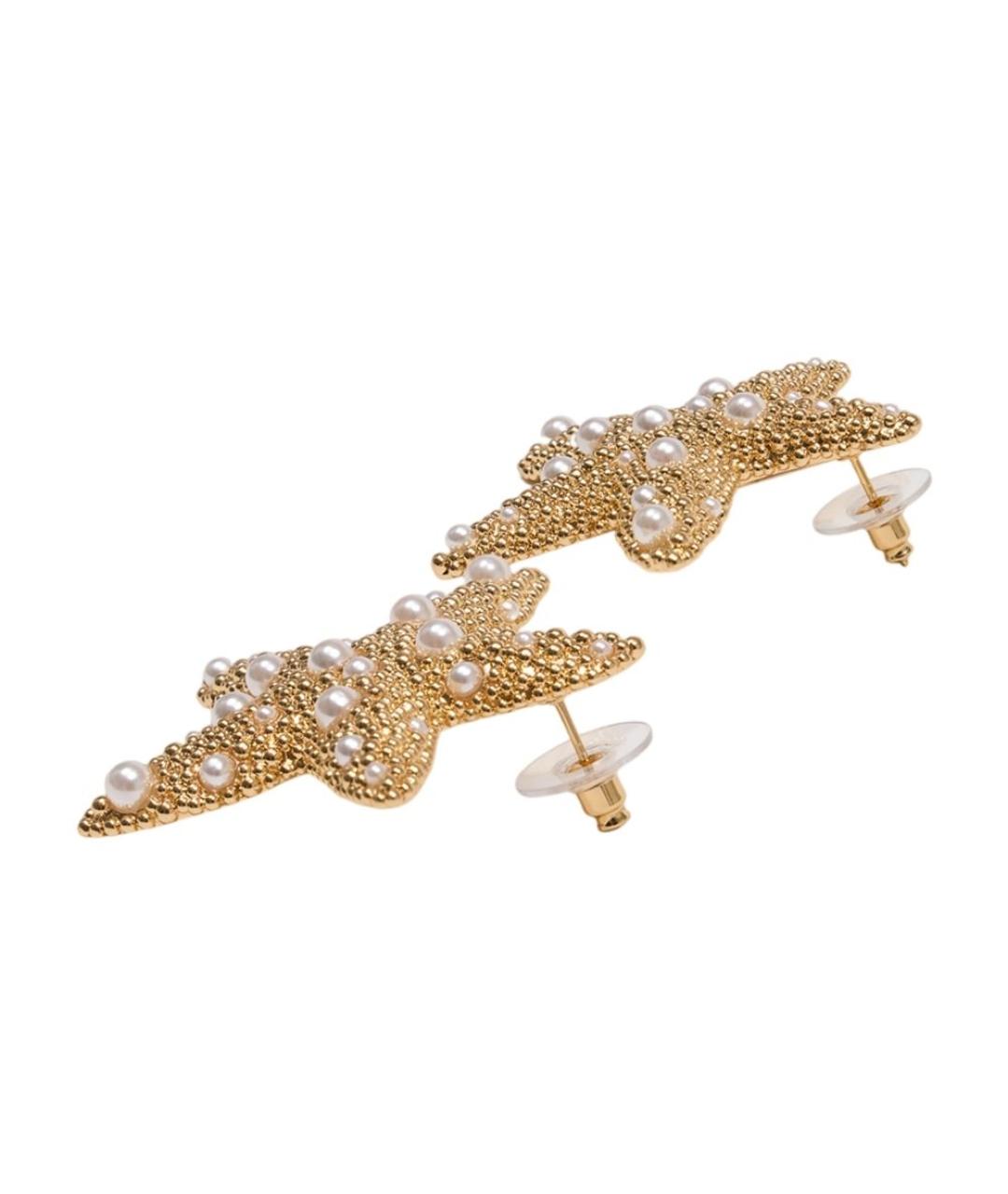 SELF-PORTRAIT Золотые металлические серьги, фото 2