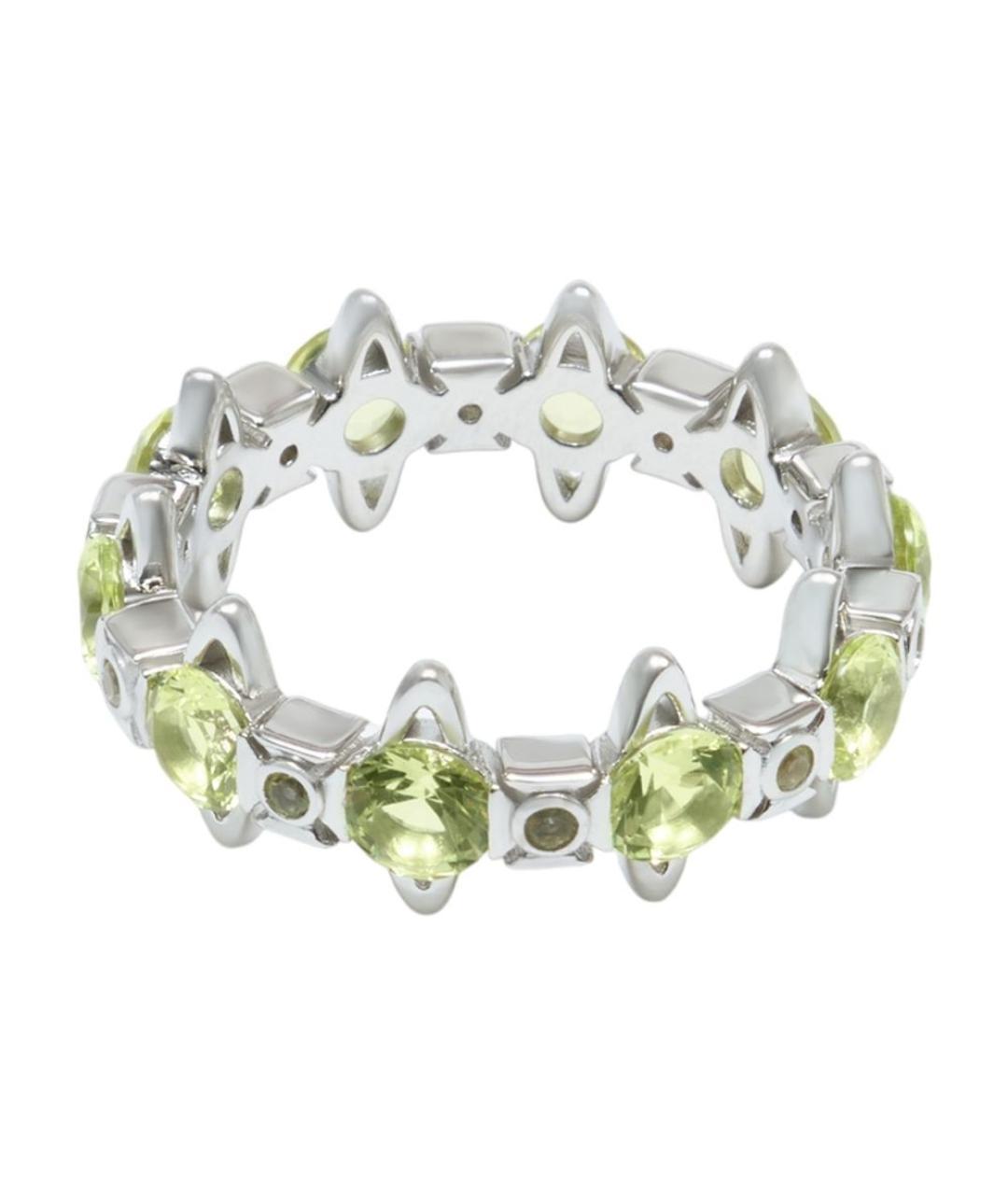 VIVIENNE WESTWOOD Зеленые серебряное кольцо, фото 3