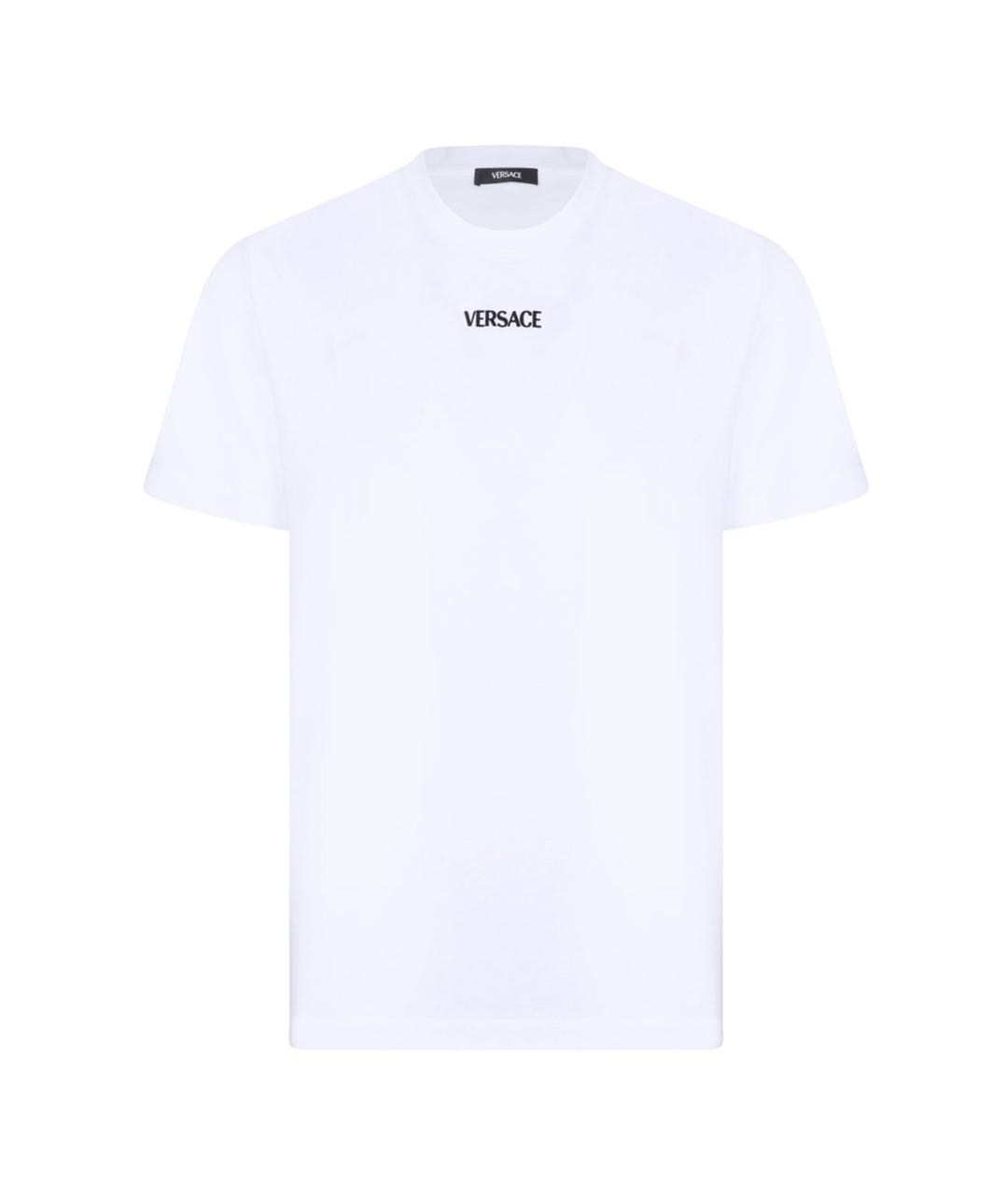 VERSACE Белая хлопковая футболка, фото 1