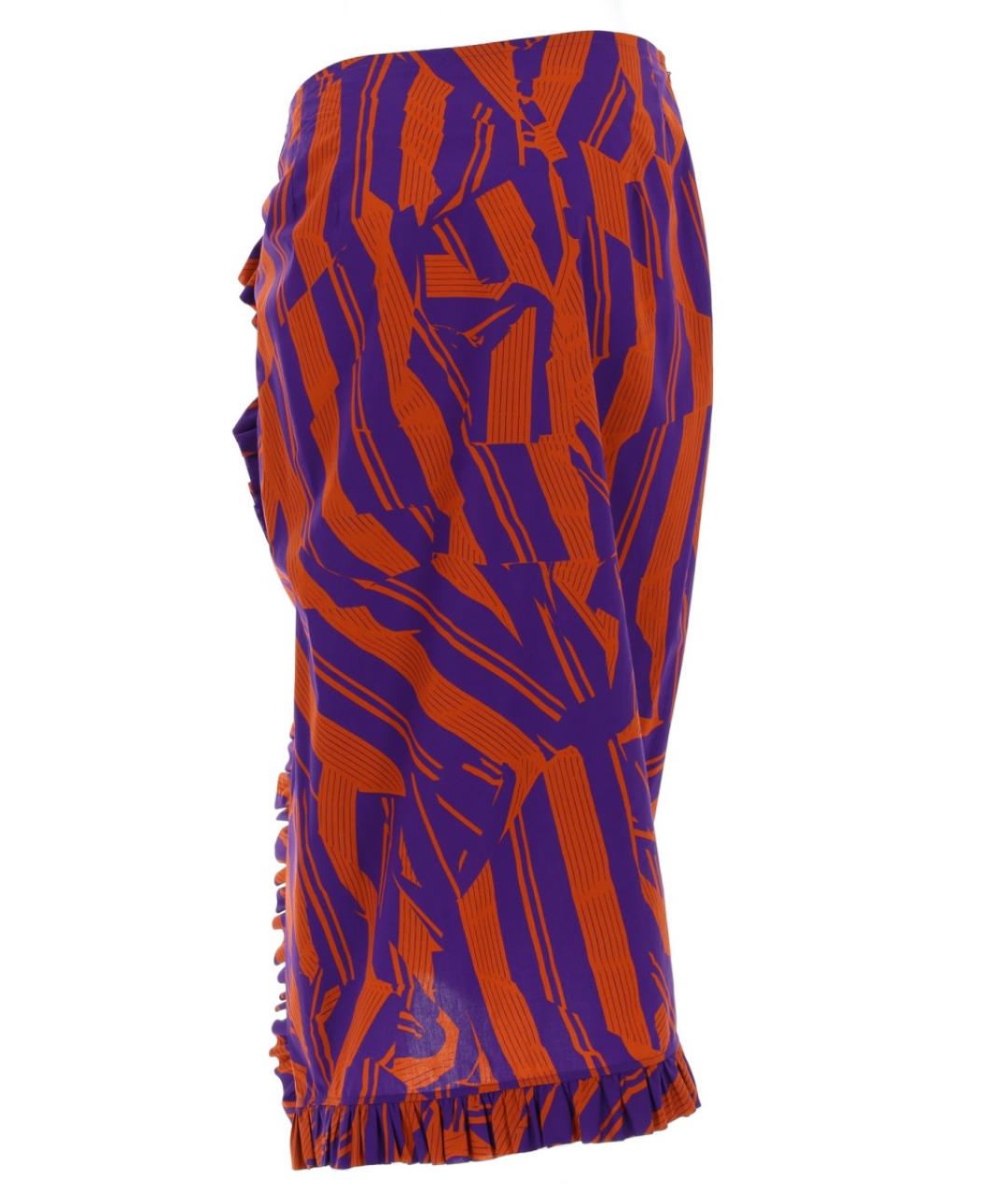 DRIES VAN NOTEN Мульти хлопковая юбка миди, фото 3