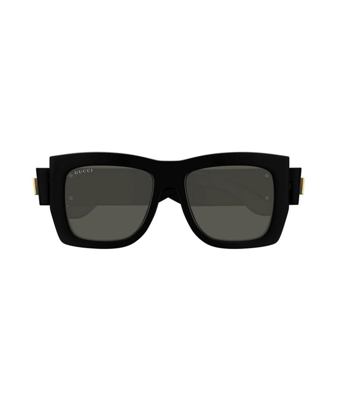 GUCCI Черные пластиковые солнцезащитные очки, фото 2