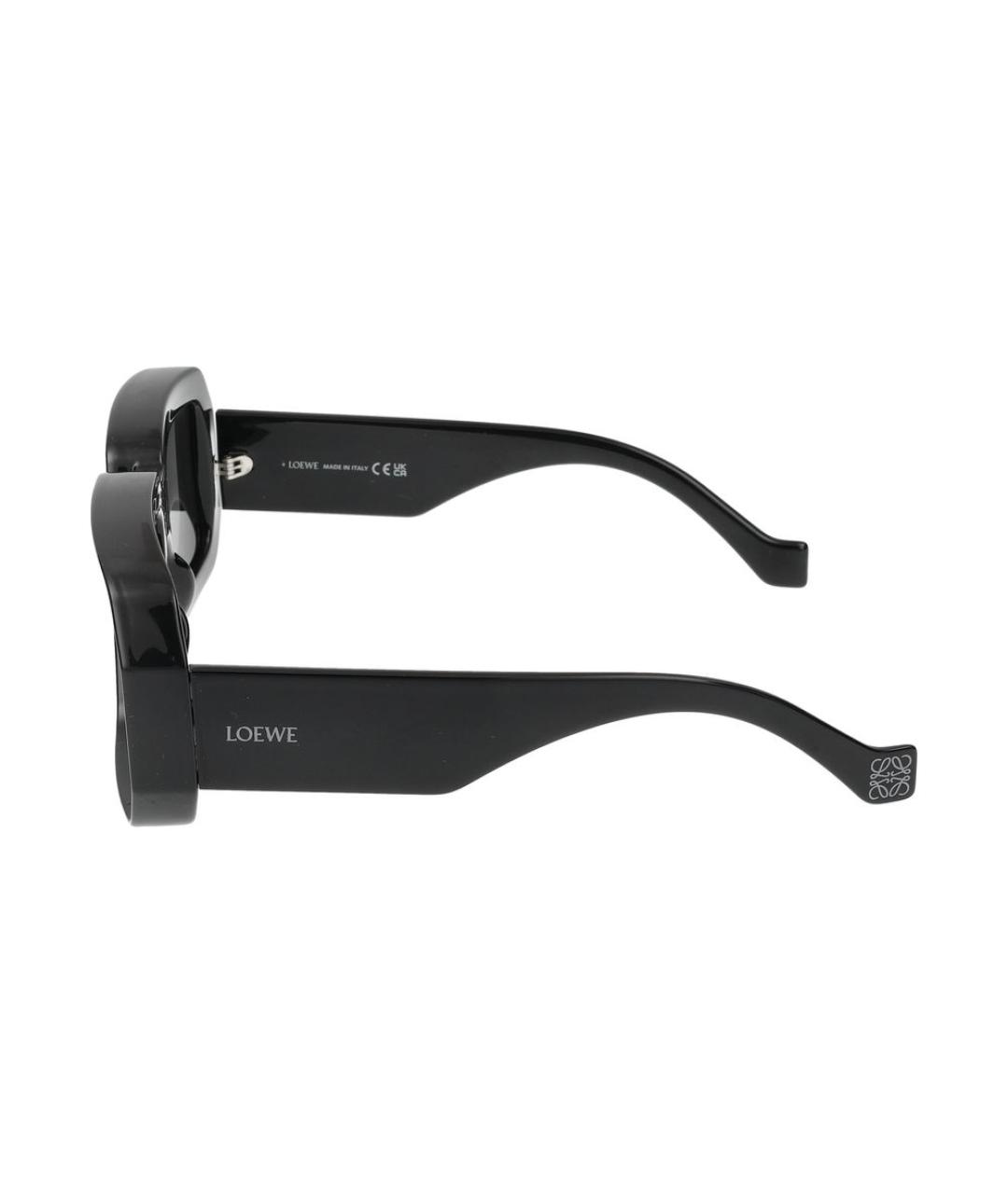 LOEWE Черные пластиковые солнцезащитные очки, фото 3