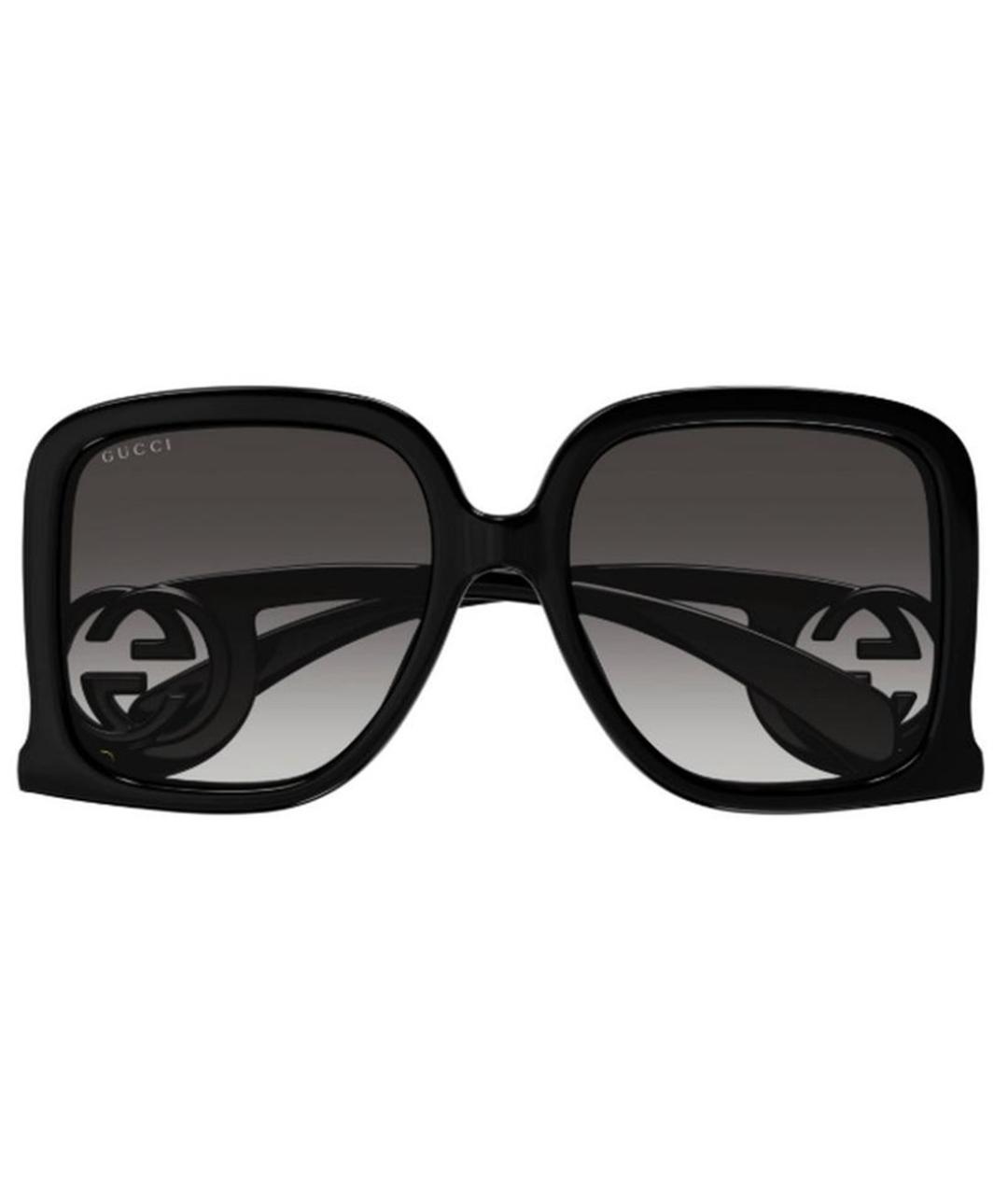 GUCCI Черные пластиковые солнцезащитные очки, фото 2