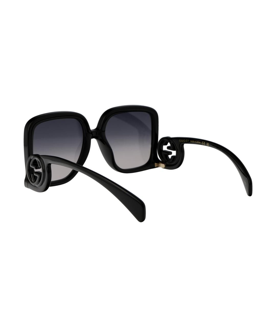 GUCCI Черные пластиковые солнцезащитные очки, фото 4