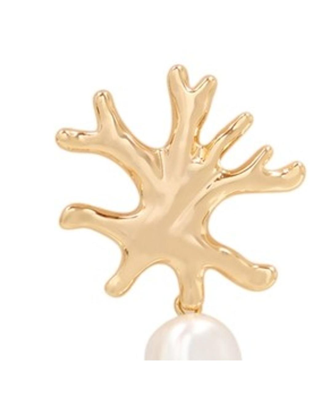 SELF-PORTRAIT Золотые металлические серьги, фото 2