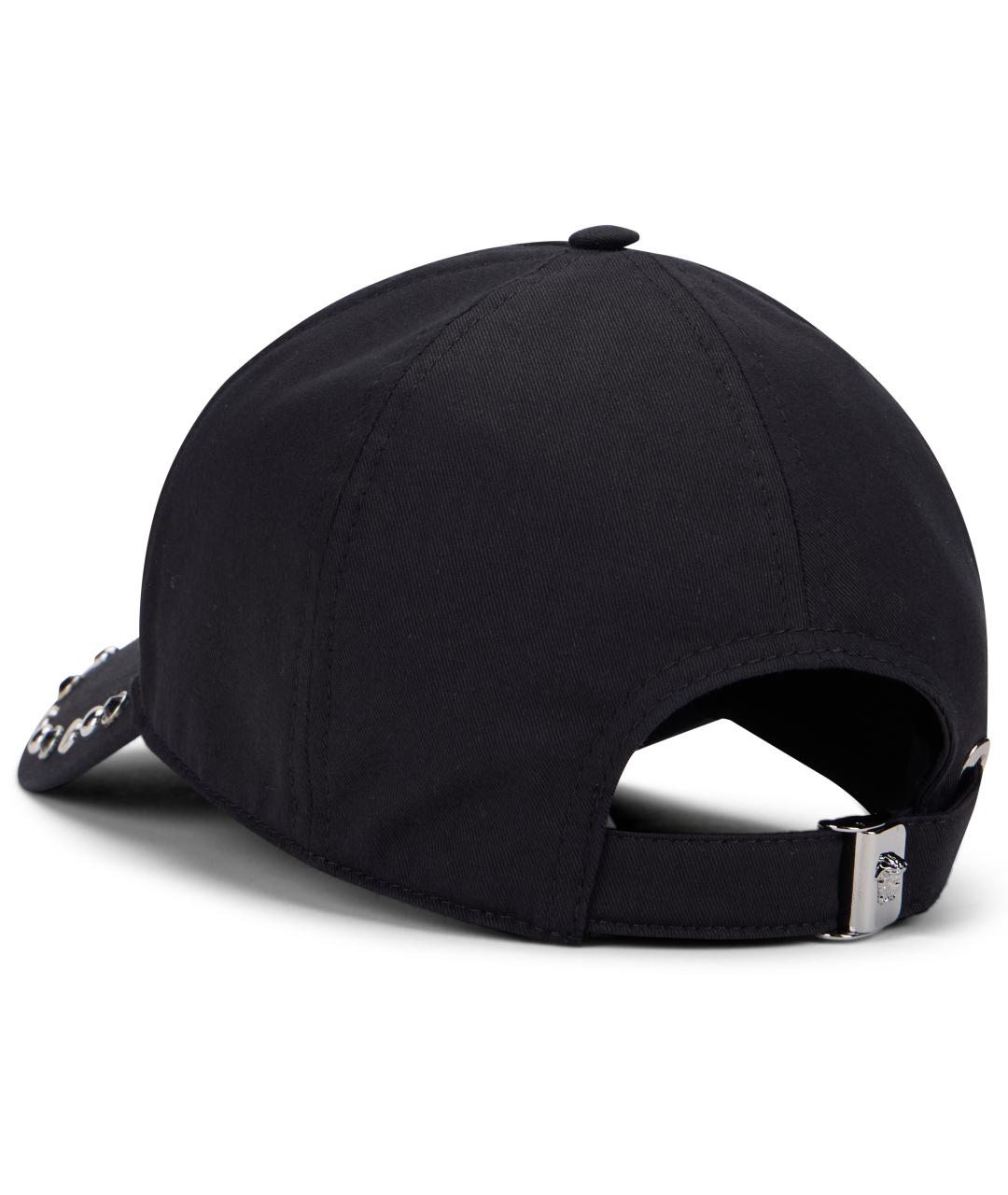 VERSACE Черная хлопковая кепка/бейсболка, фото 3