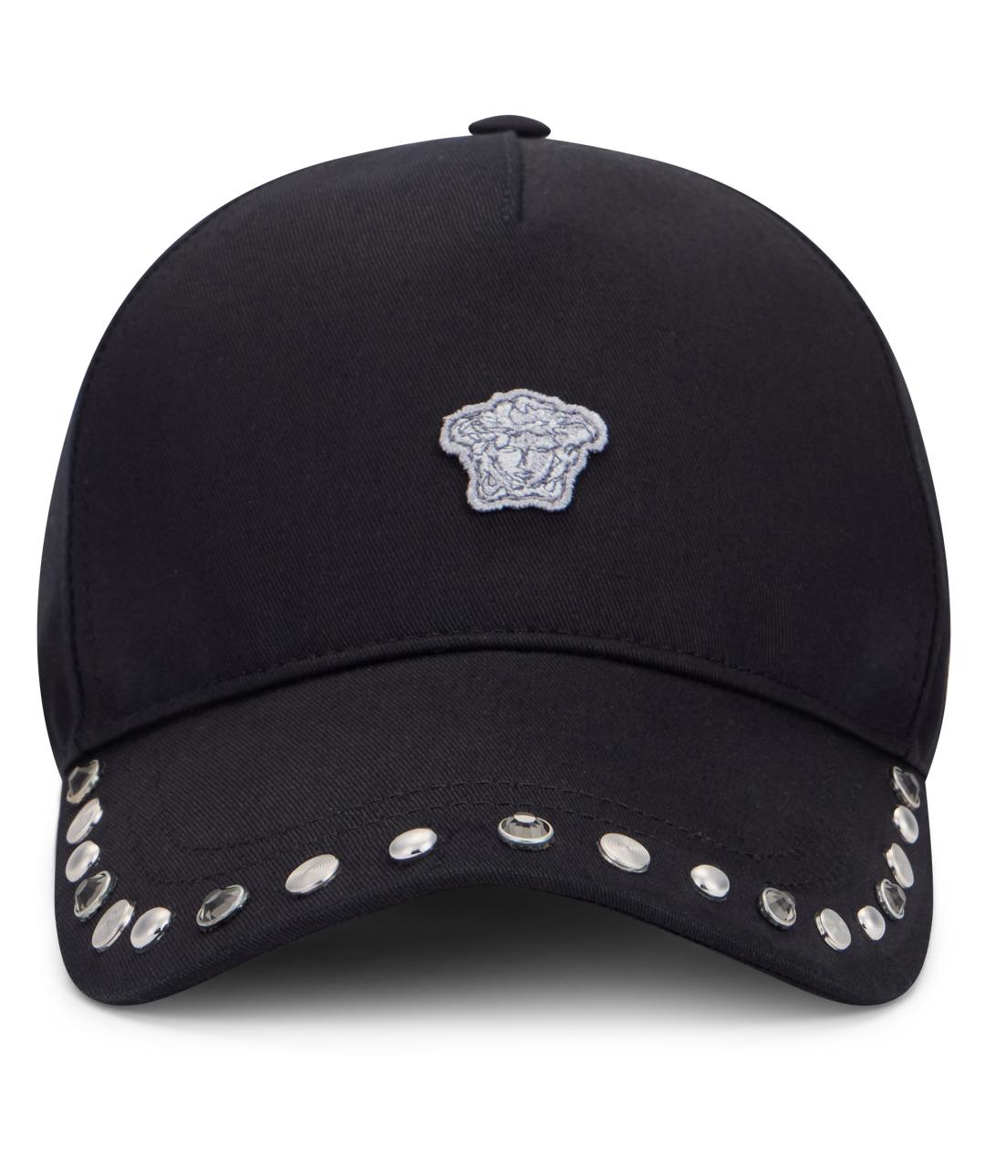 VERSACE Черная хлопковая кепка/бейсболка, фото 2