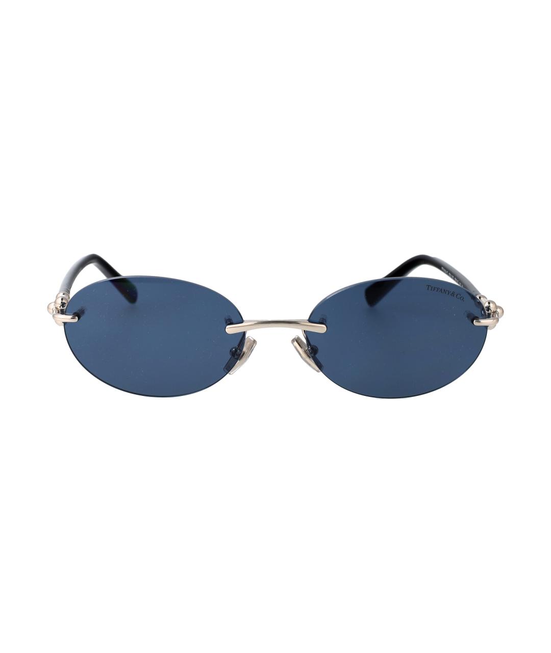 TIFFANY&CO Серебряные металлические солнцезащитные очки, фото 1