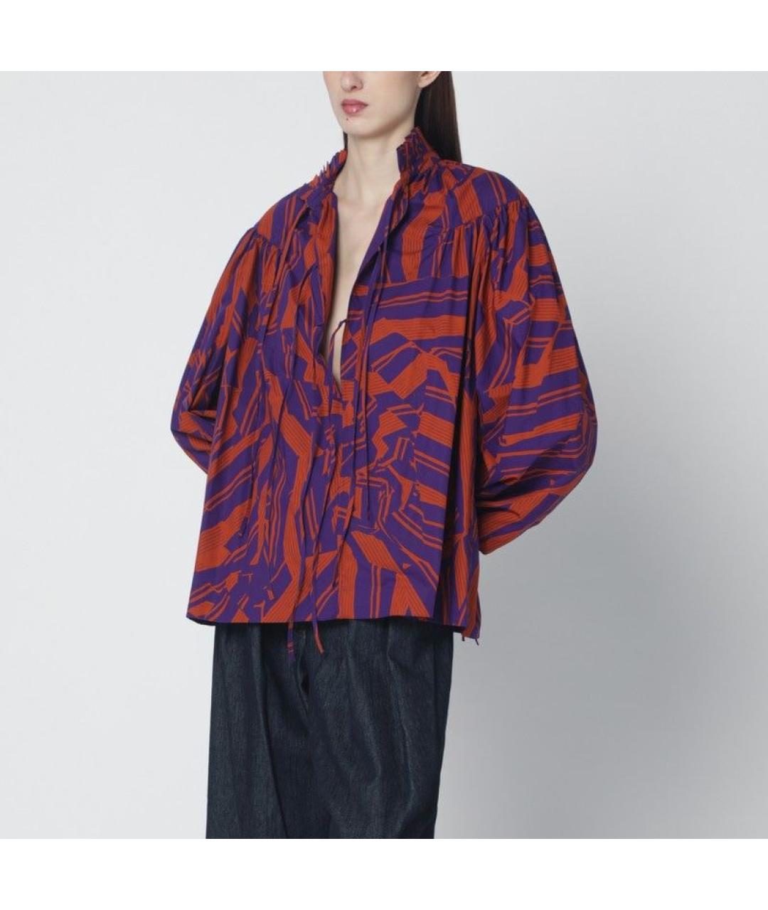 DRIES VAN NOTEN Мульти хлопковая блузы, фото 2