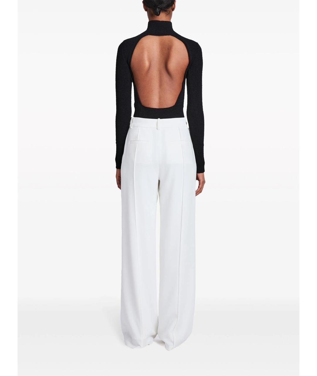 PROENZA SCHOULER Белые вискозные прямые брюки, фото 2
