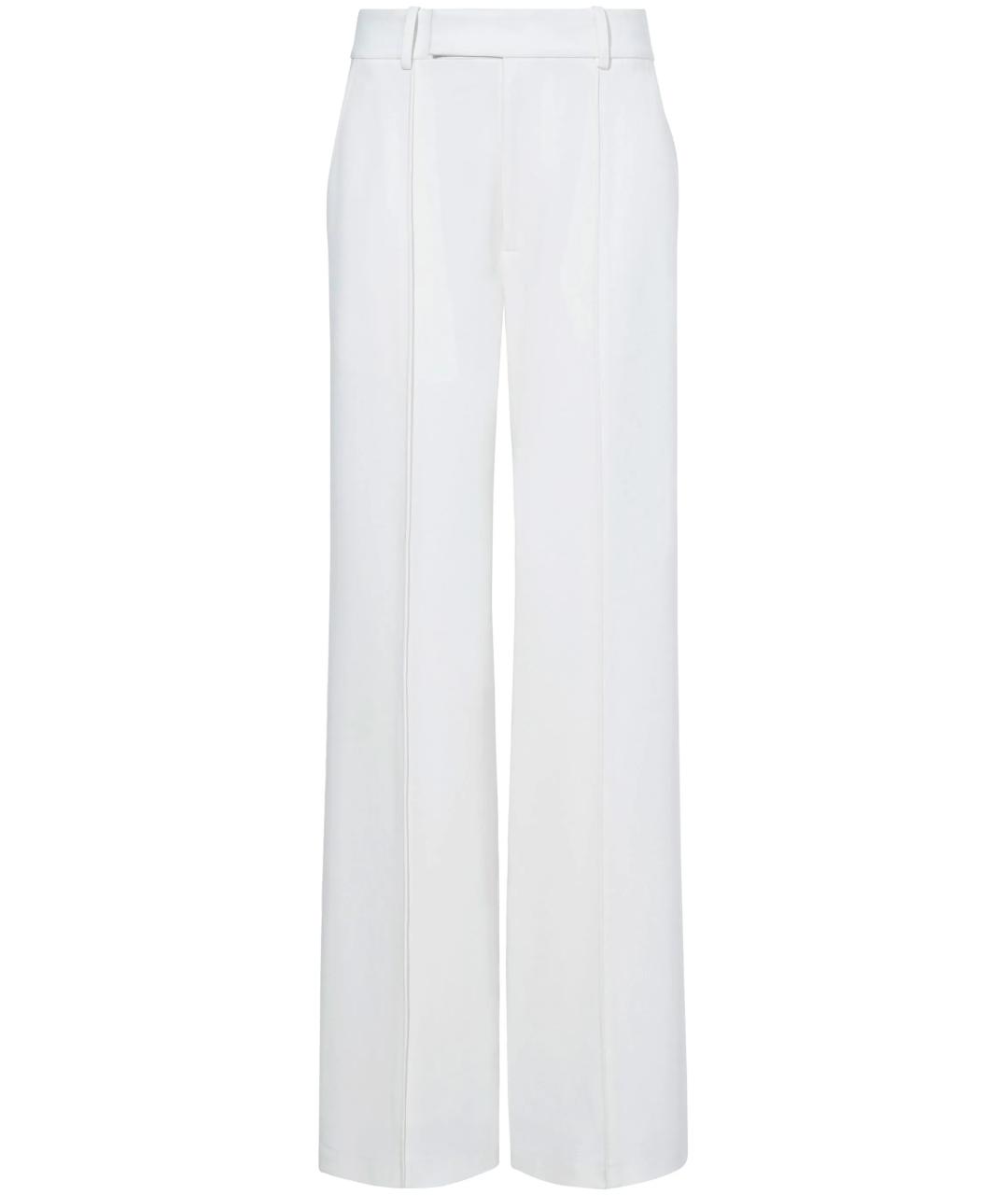 PROENZA SCHOULER Белые вискозные прямые брюки, фото 1