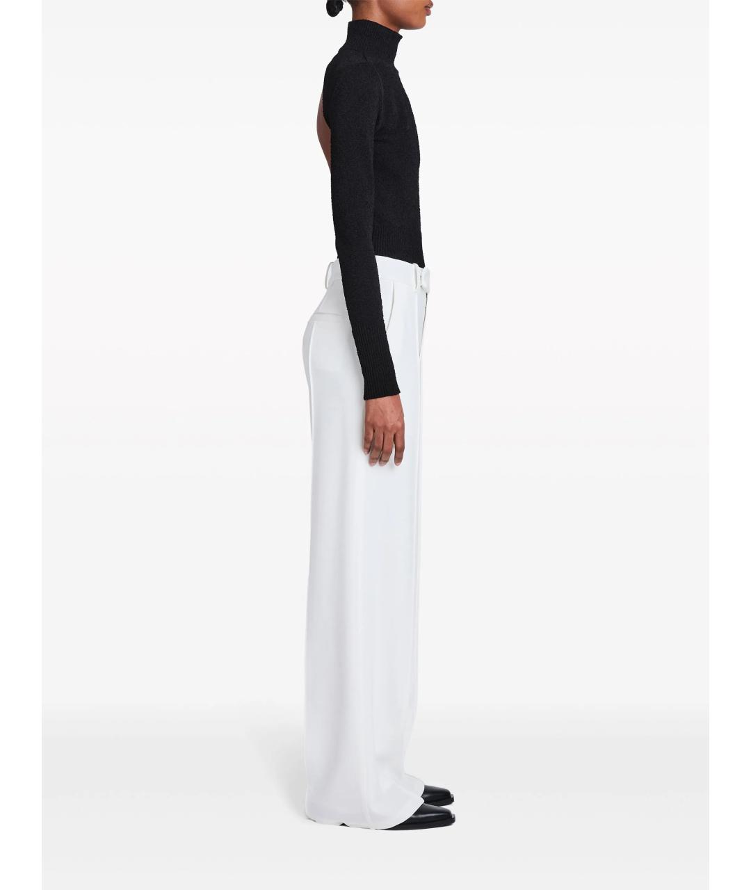 PROENZA SCHOULER Белые вискозные прямые брюки, фото 3