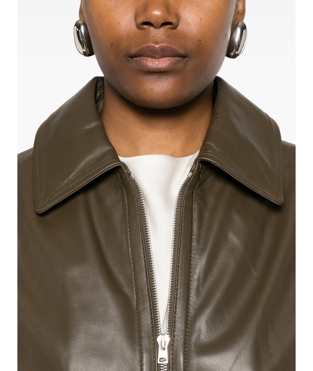 YVES SALOMON Зеленая куртка, фото 4