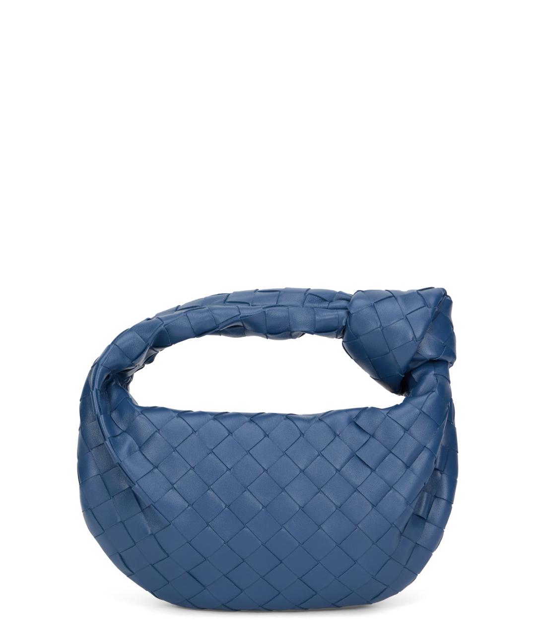 BOTTEGA VENETA Синяя кожаная сумка с короткими ручками, фото 1