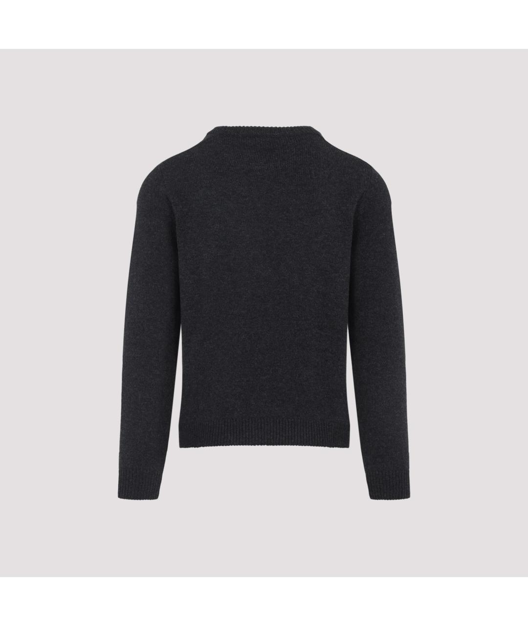 CELINE Антрацитовый шерстяной джемпер / свитер, фото 3