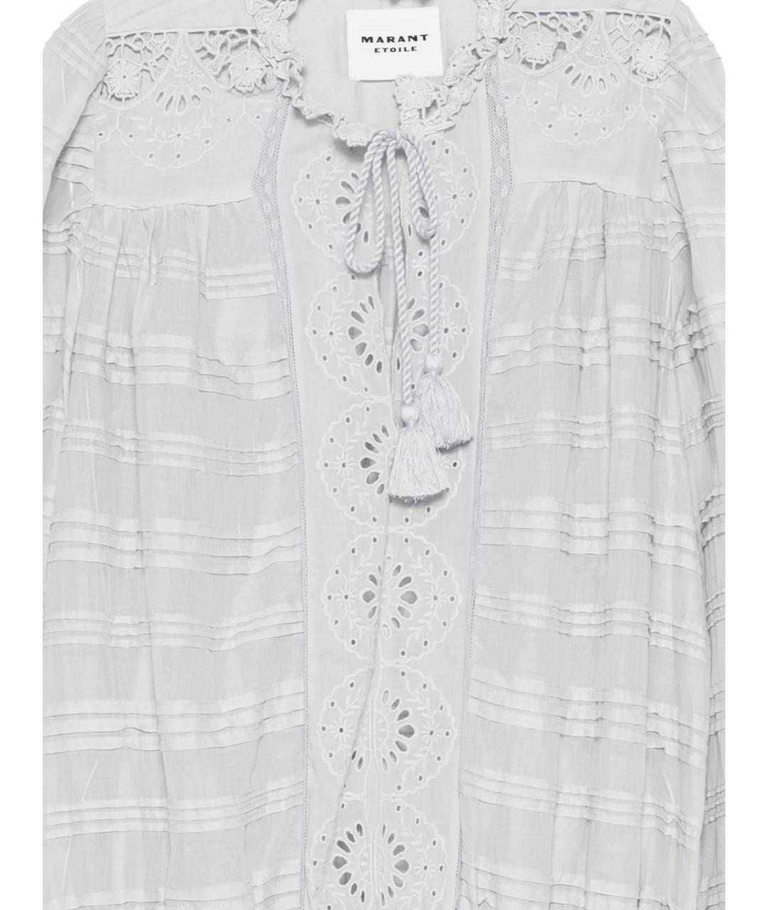 ISABEL MARANT Голубое хлопковое повседневное платье, фото 3