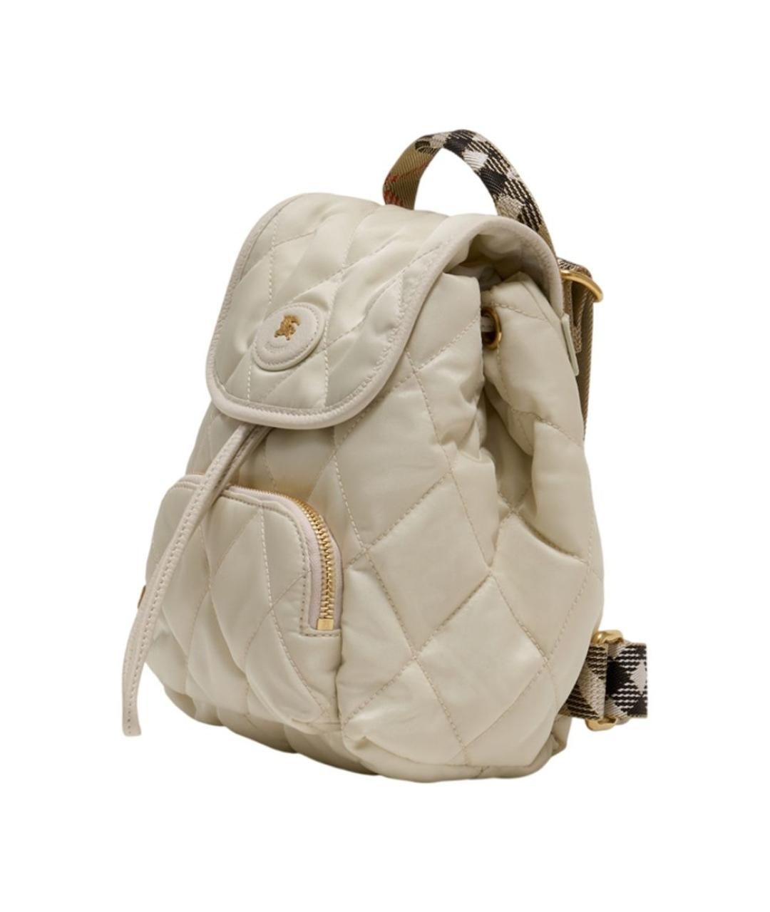 BURBERRY Белый тканевый рюкзак, фото 2
