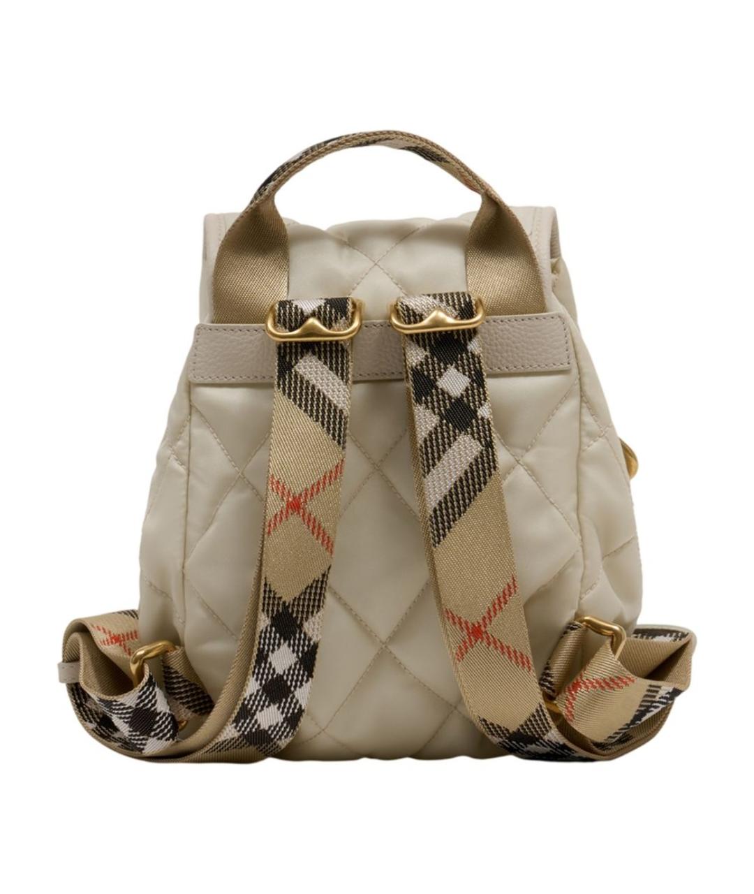 BURBERRY Белый тканевый рюкзак, фото 3