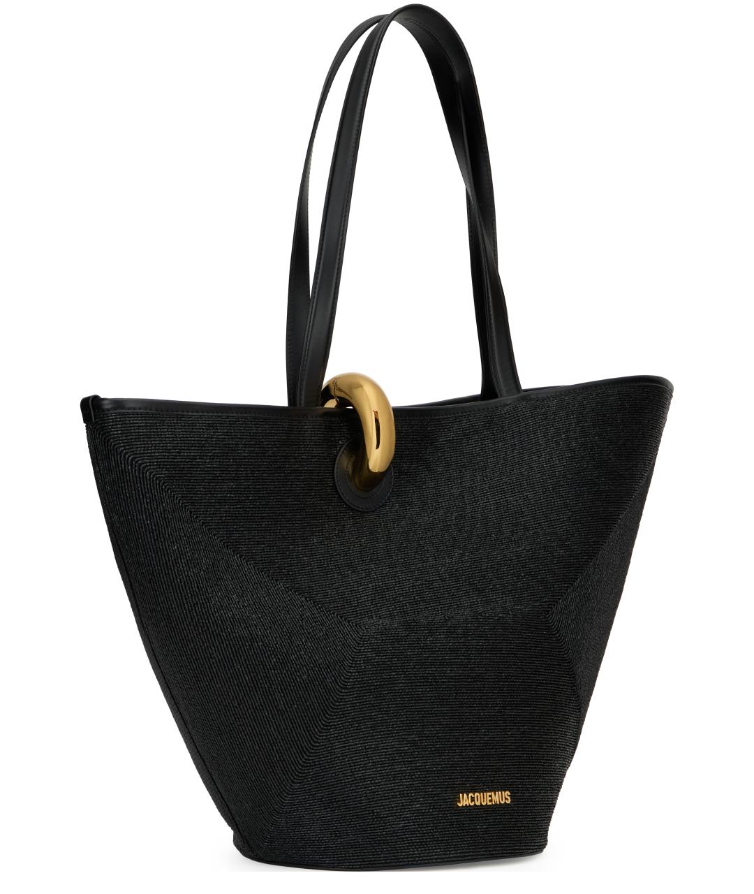 JACQUEMUS Черная сумка тоут, фото 3