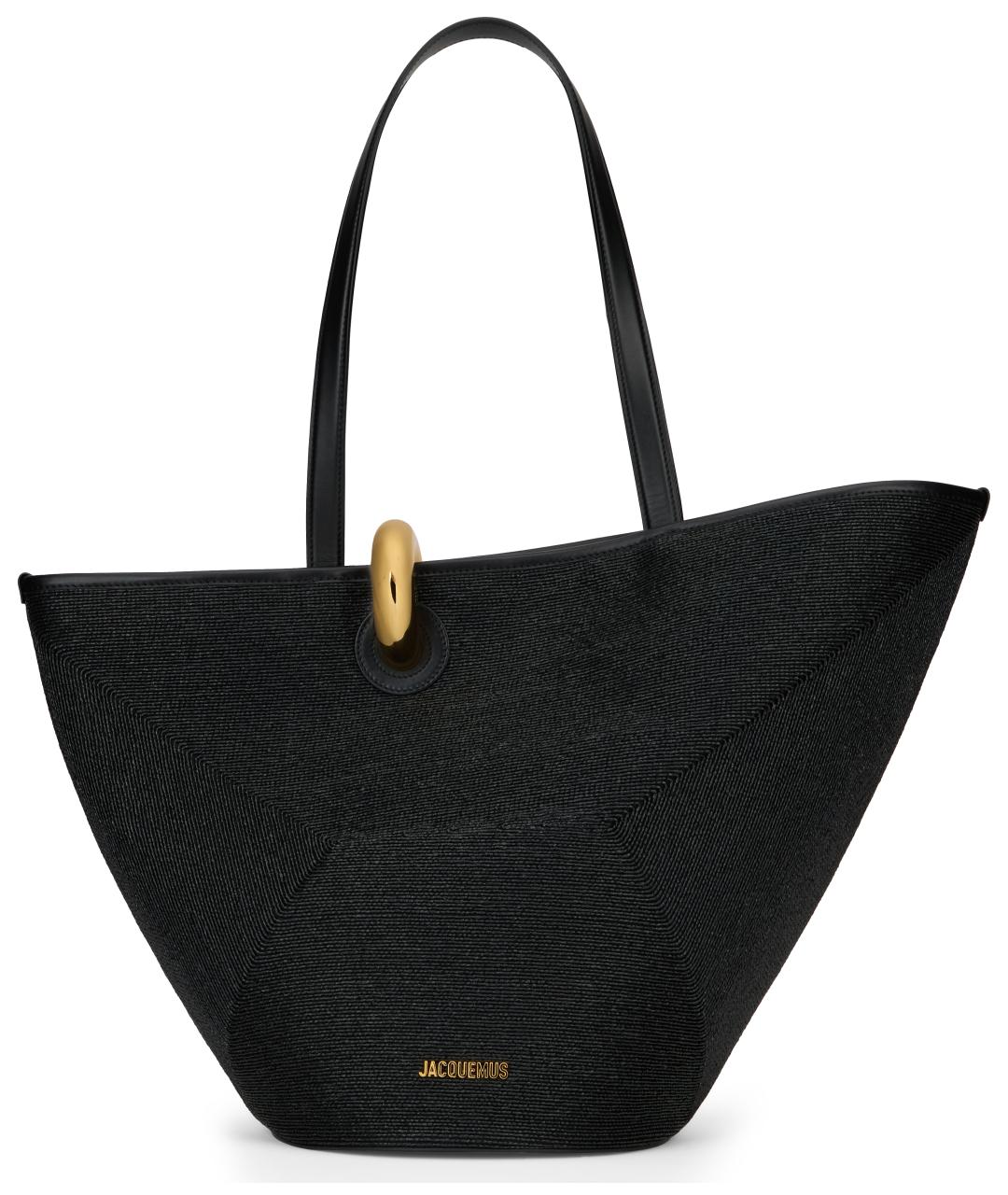 JACQUEMUS Черная сумка тоут, фото 2