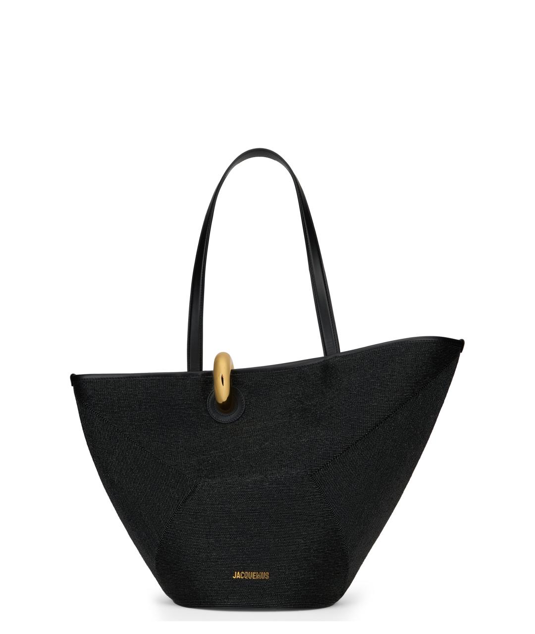 JACQUEMUS Черная сумка тоут, фото 1