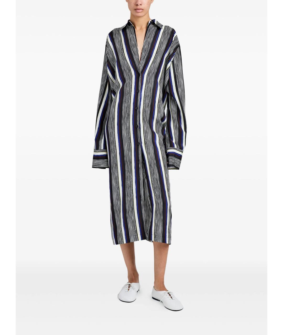 PROENZA SCHOULER Мульти шелковое повседневное платье, фото 3