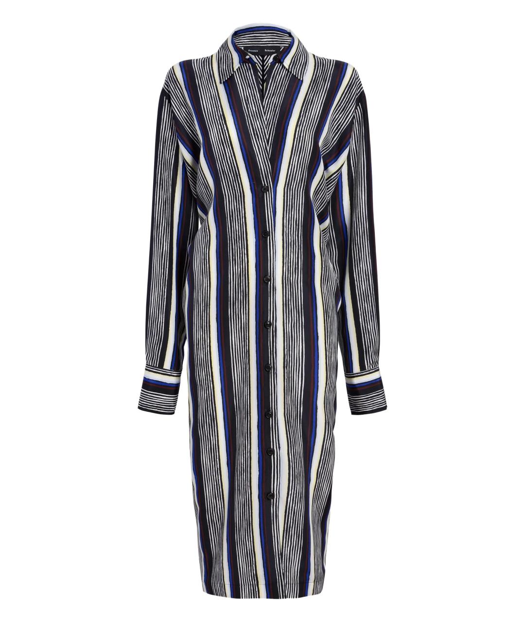 PROENZA SCHOULER Мульти шелковое повседневное платье, фото 1