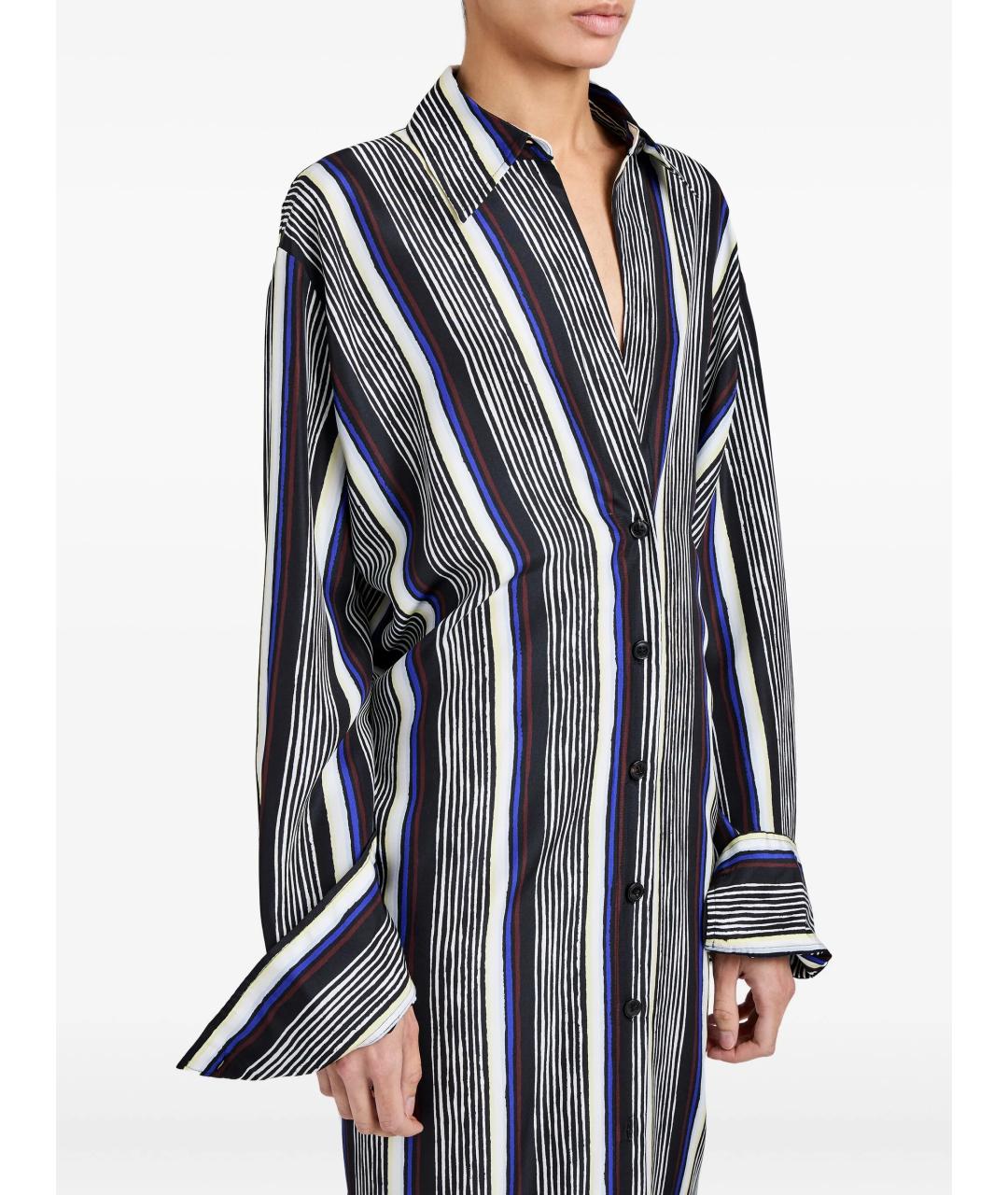 PROENZA SCHOULER Мульти шелковое повседневное платье, фото 4