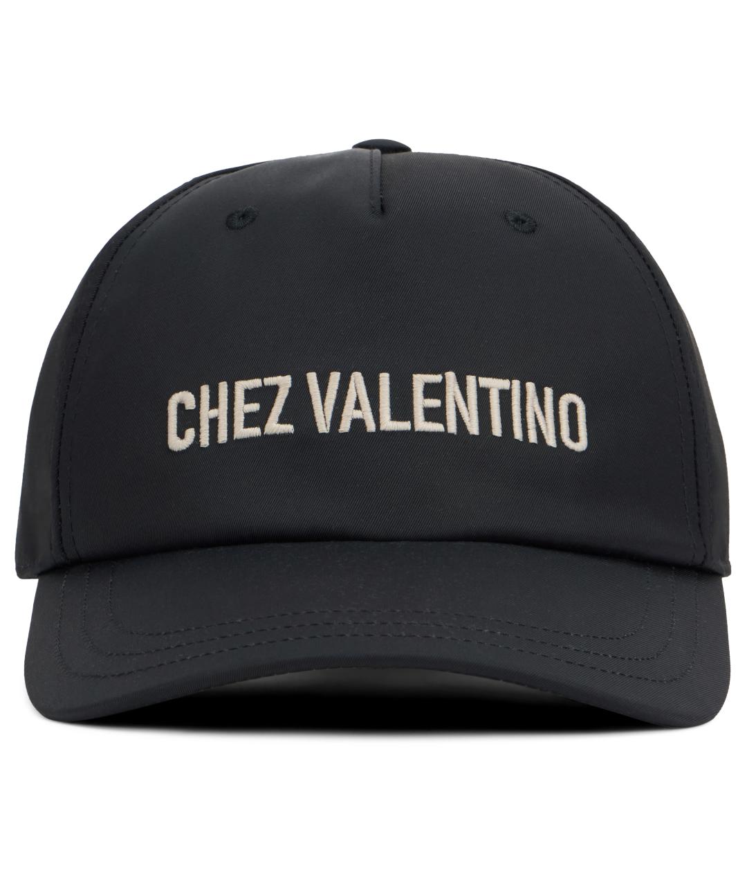 VALENTINO Черная хлопковая кепка/бейсболка, фото 2