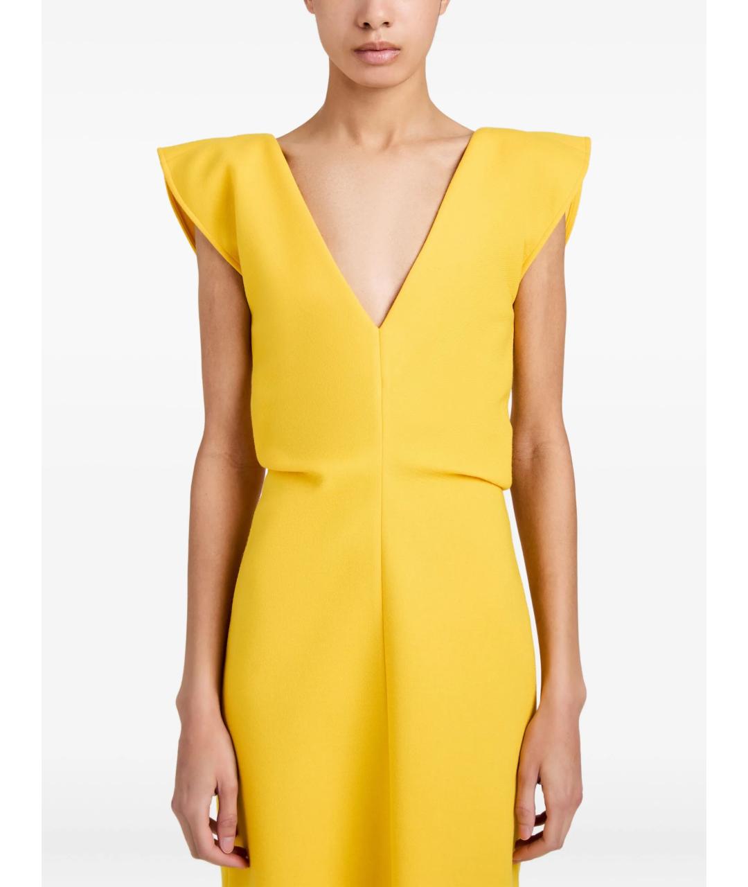 PROENZA SCHOULER Желтое вискозное платье, фото 2