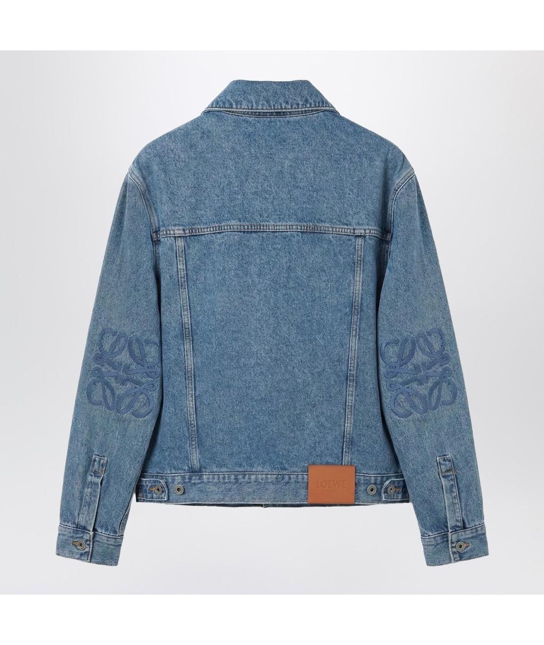 LOEWE Голубая хлопковая куртка, фото 2