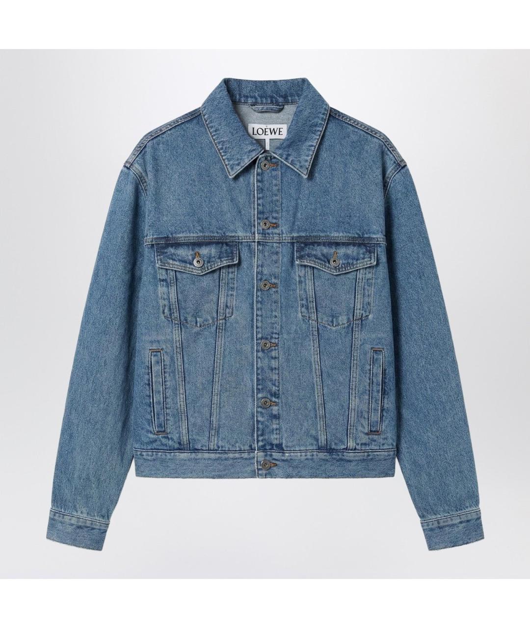 LOEWE Голубая хлопковая куртка, фото 3