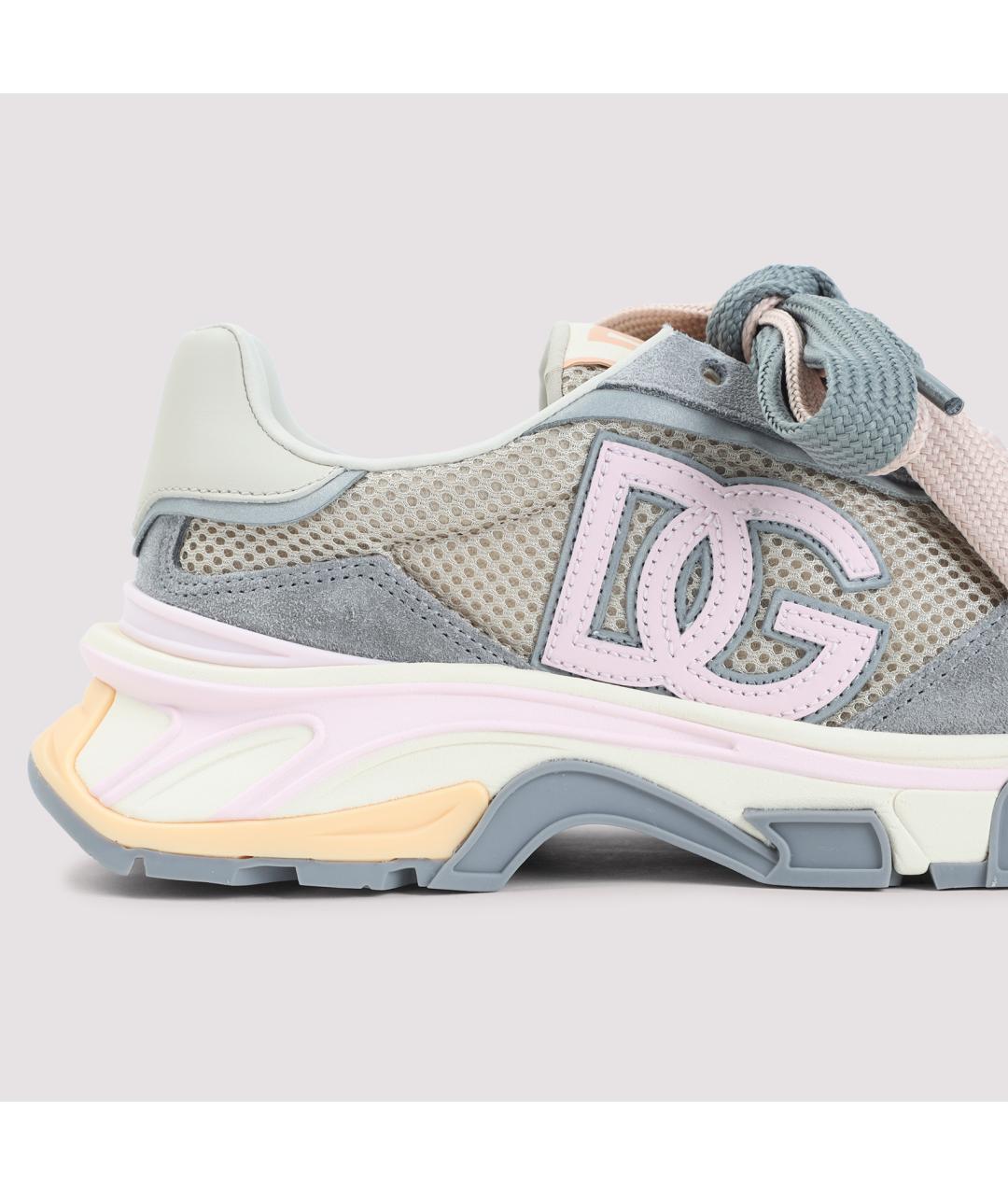 DOLCE&GABBANA Мульти замшевые кроссовки, фото 5