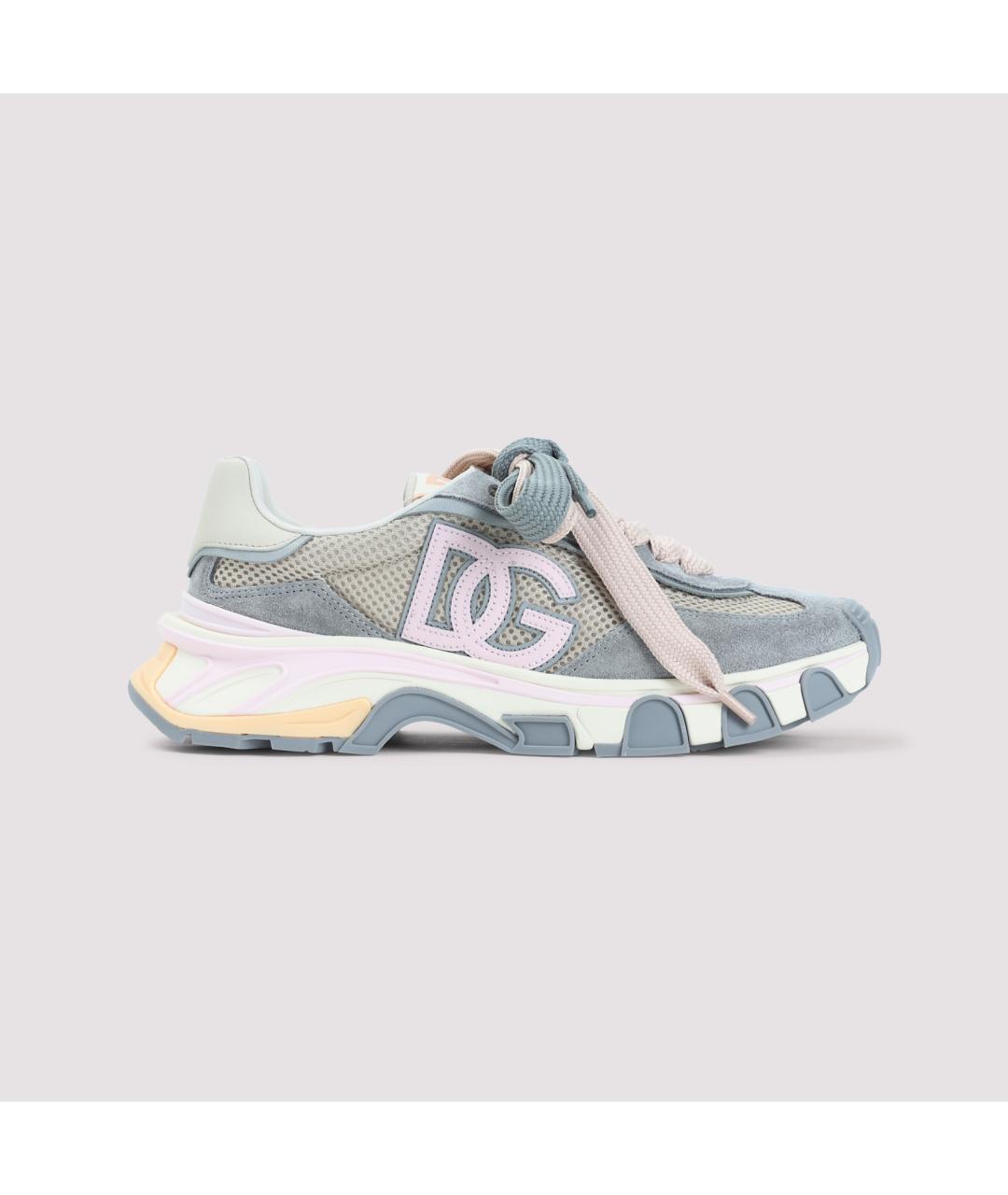 DOLCE&GABBANA Мульти замшевые кроссовки, фото 2