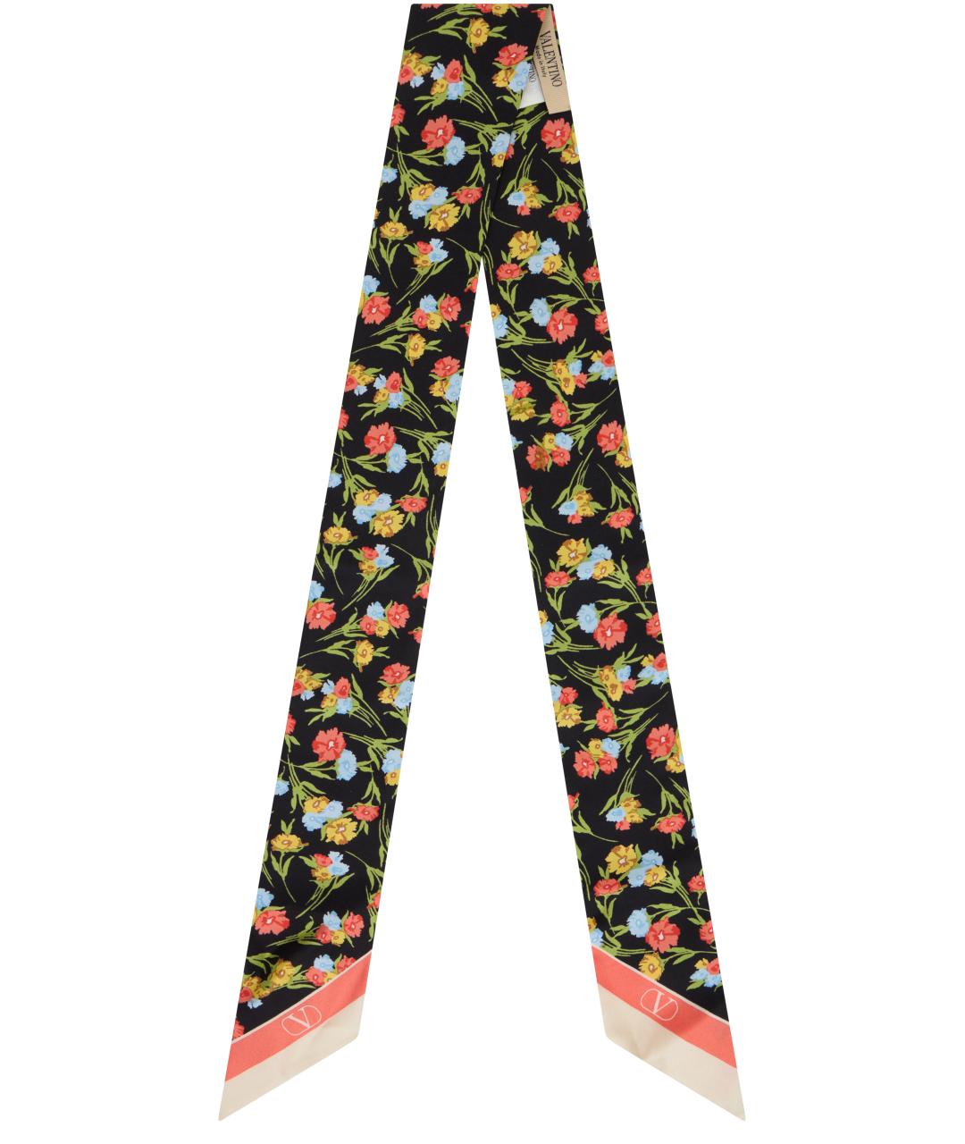 VALENTINO Мульти шелковый шарф, фото 1