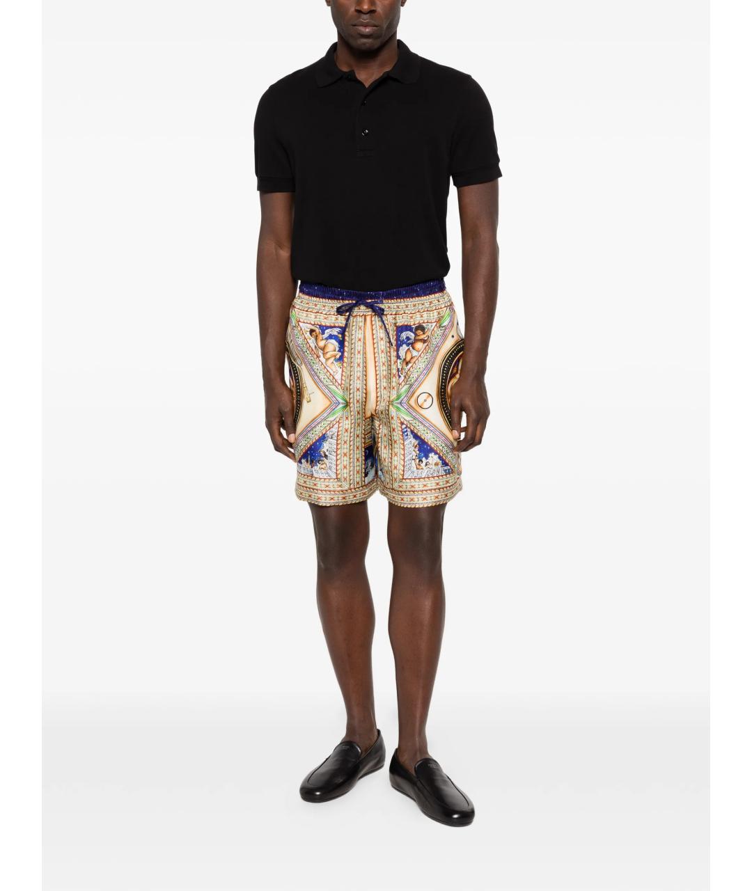 CASABLANCA Мульти шелковые шорты, фото 5