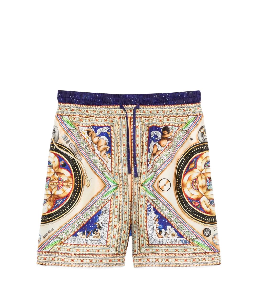 CASABLANCA Мульти шелковые шорты, фото 1