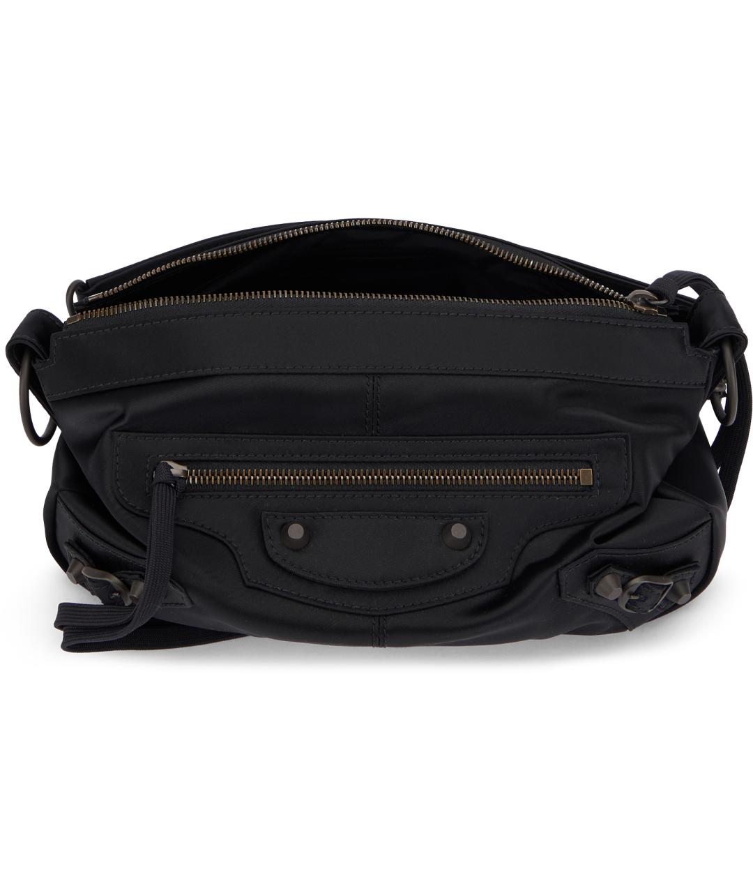 BALENCIAGA Черная тканевая сумка на плечо, фото 5