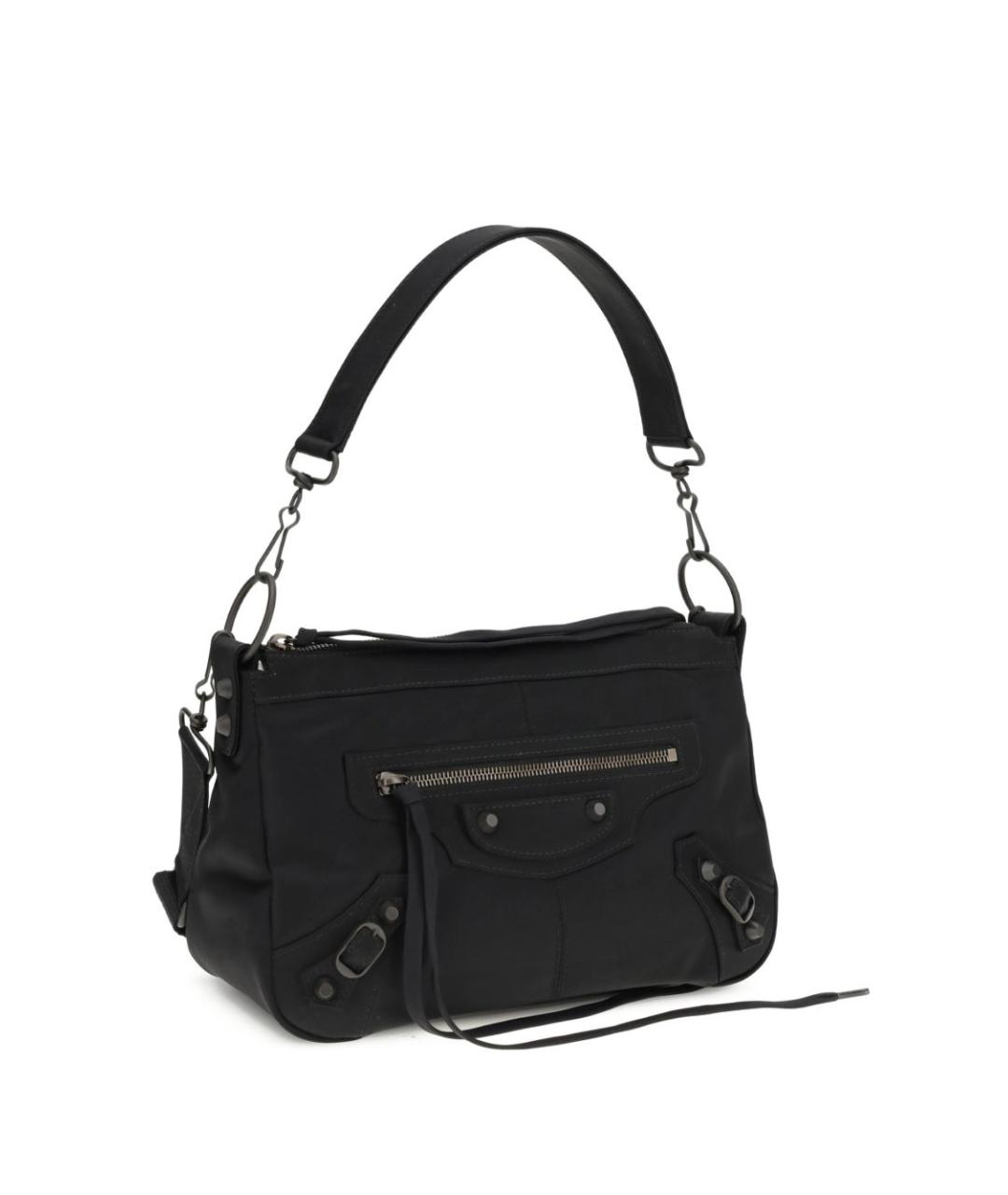 BALENCIAGA Черная тканевая сумка на плечо, фото 2