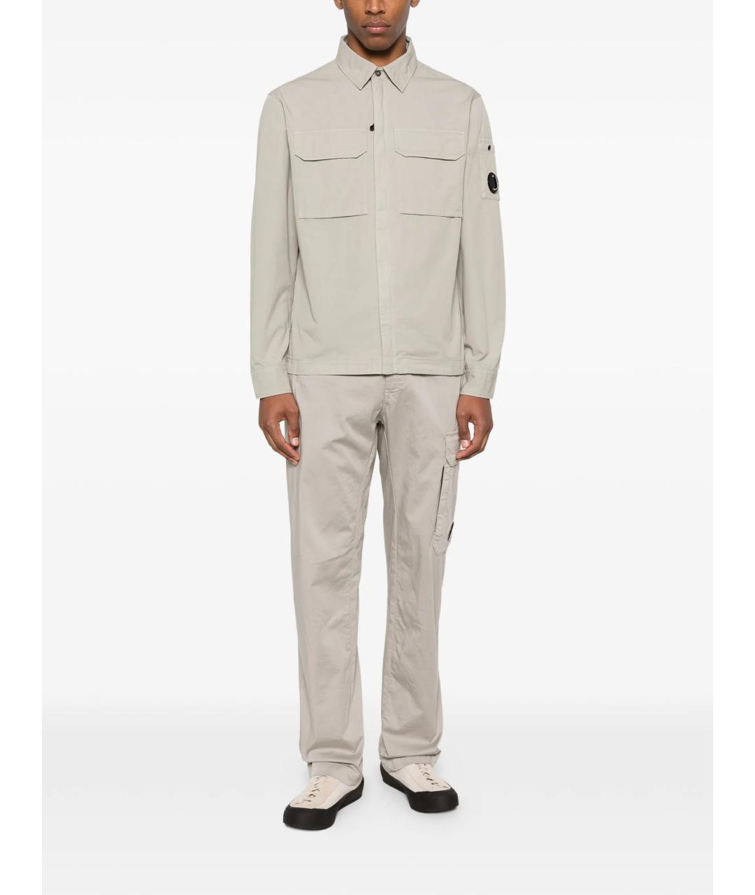 CP COMPANY Серая хлопковая куртка, фото 4