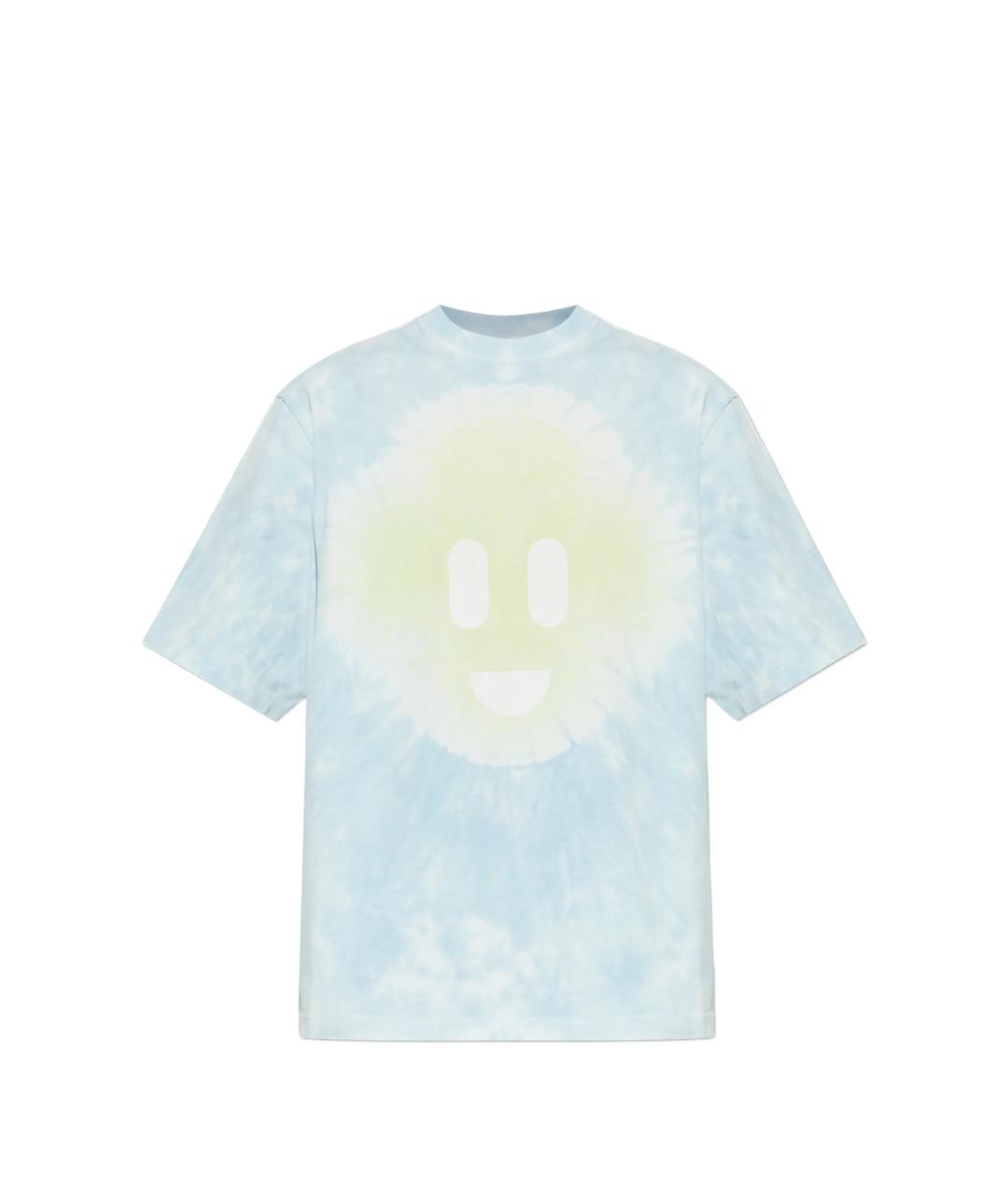 CASABLANCA Синяя хлопковая футболка, фото 1