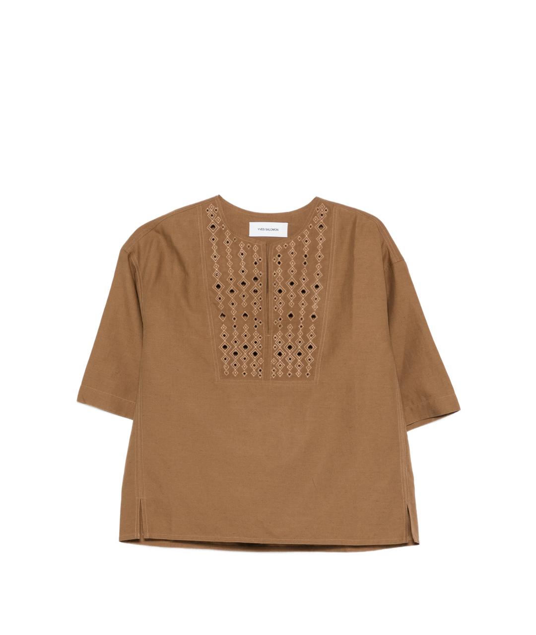 YVES SALOMON Хлопковая футболка, фото 1